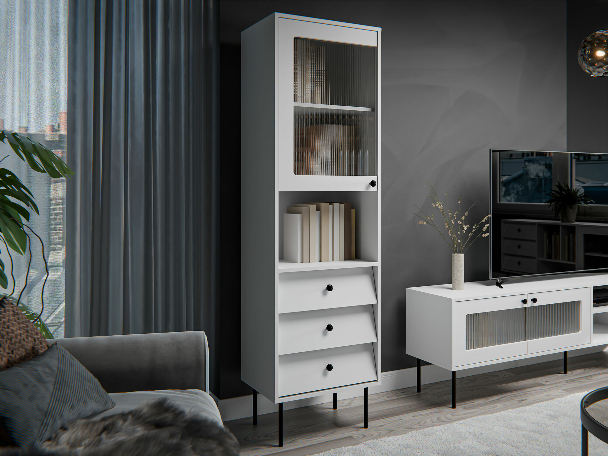 Boekenkast Feletri 105 (Wit)