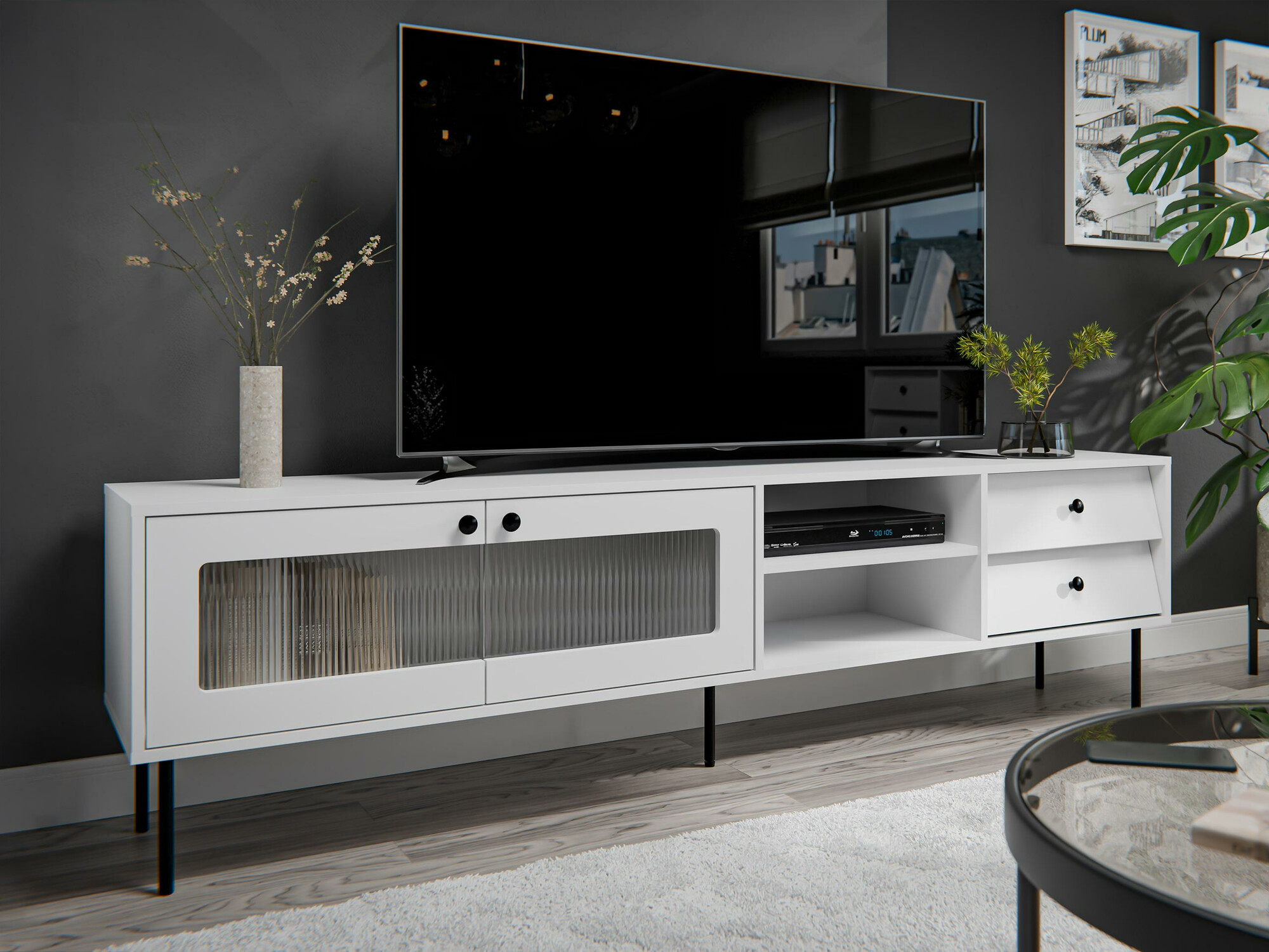 TV-meubel Feletri 103 (Wit)