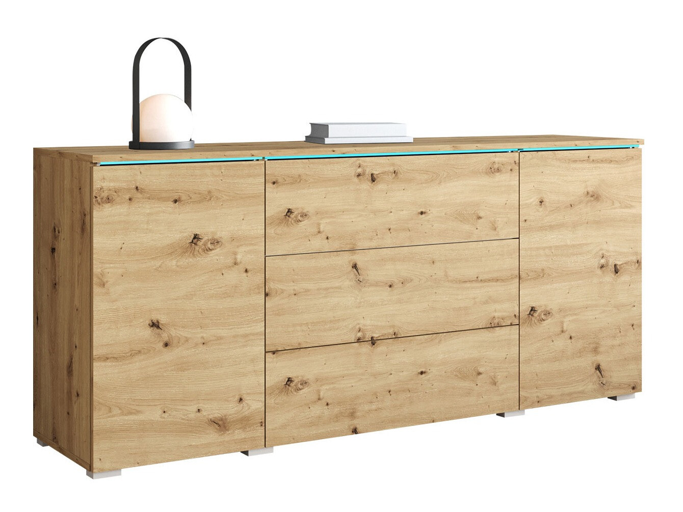 Ladekast Sarasota 142 (Artisan eiken)