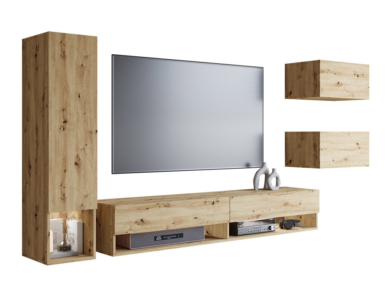 Woonkamerset Sarasota 124 (Artisan eiken)