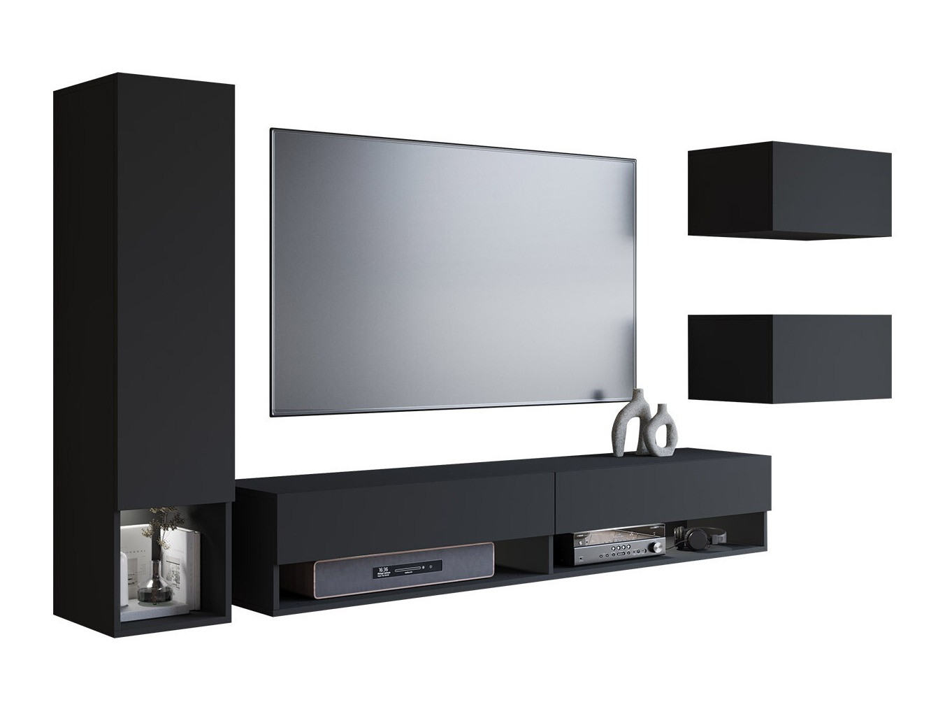 Woonkamerset Sarasota 124 (Grafiet)