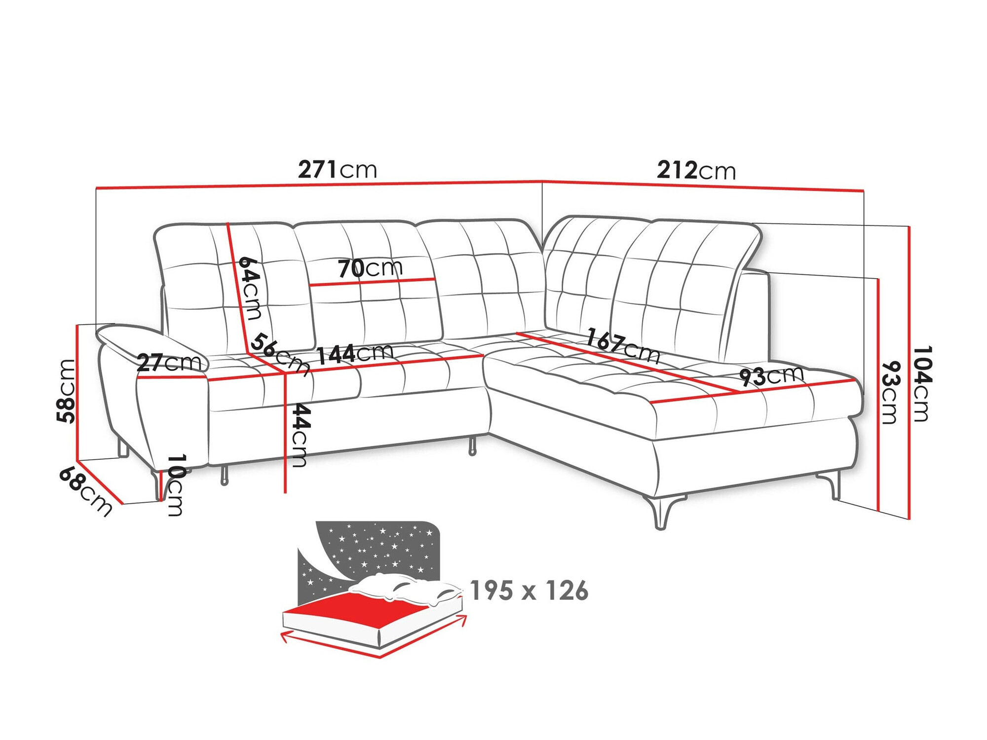 Hoekbank Sanford 101 (Manila 02)