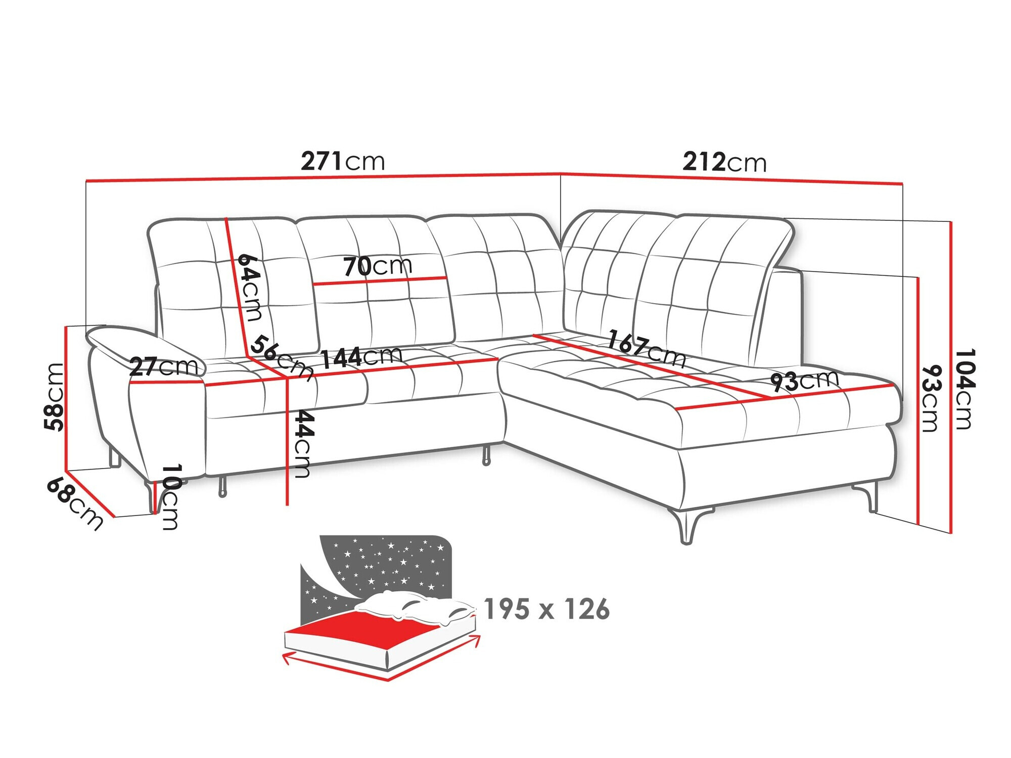 Hoekbank Sanford 101 (Manila 02)
