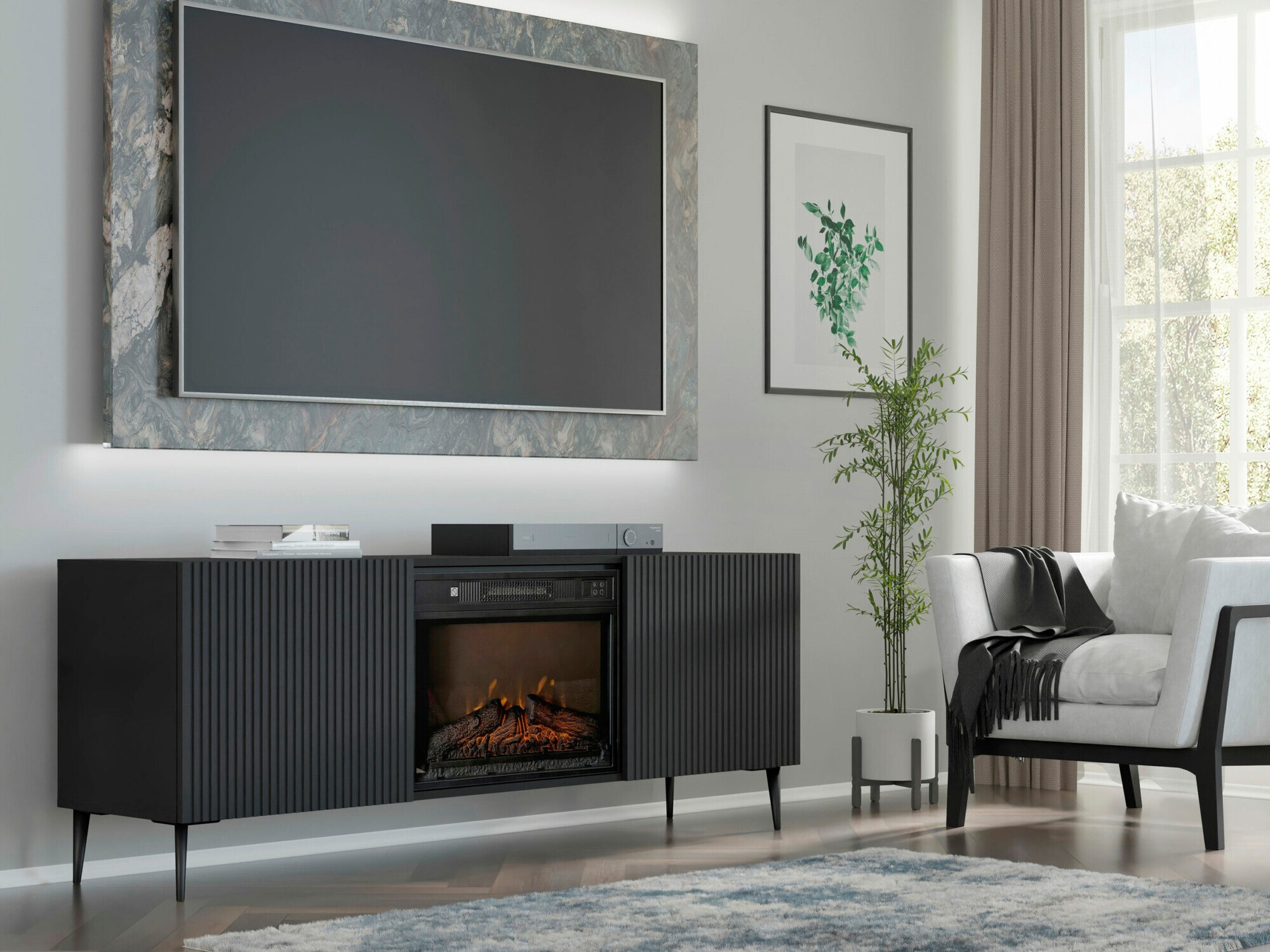 Dressoir Talsalu 111 (Zwart)