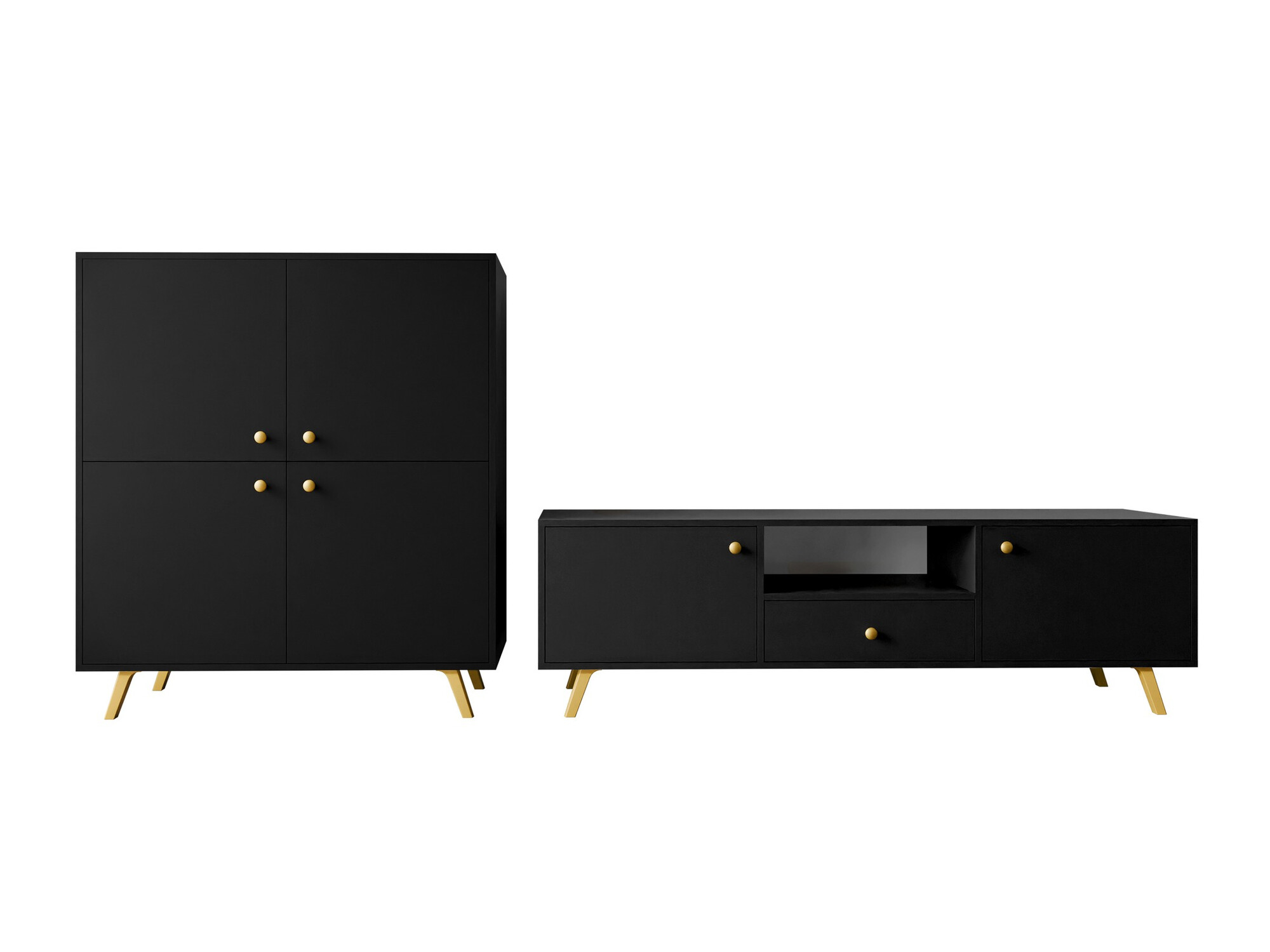 Woonkamerset Monfera 105 (Zwart)