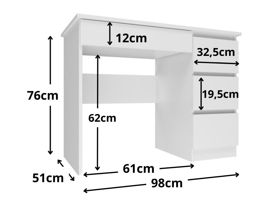 Bureau Elbvelu 108 (Grijs)