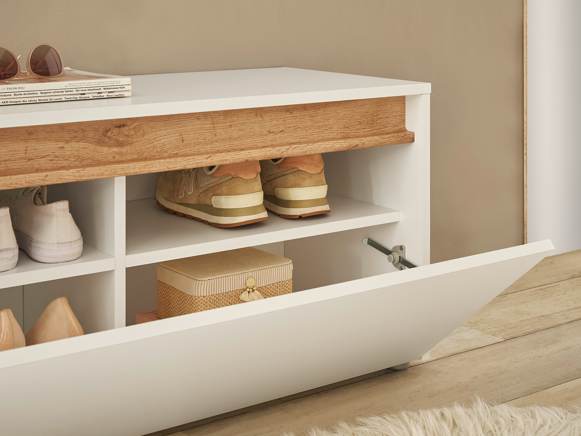 Schoenenkast Elbsori 163 (Wit)