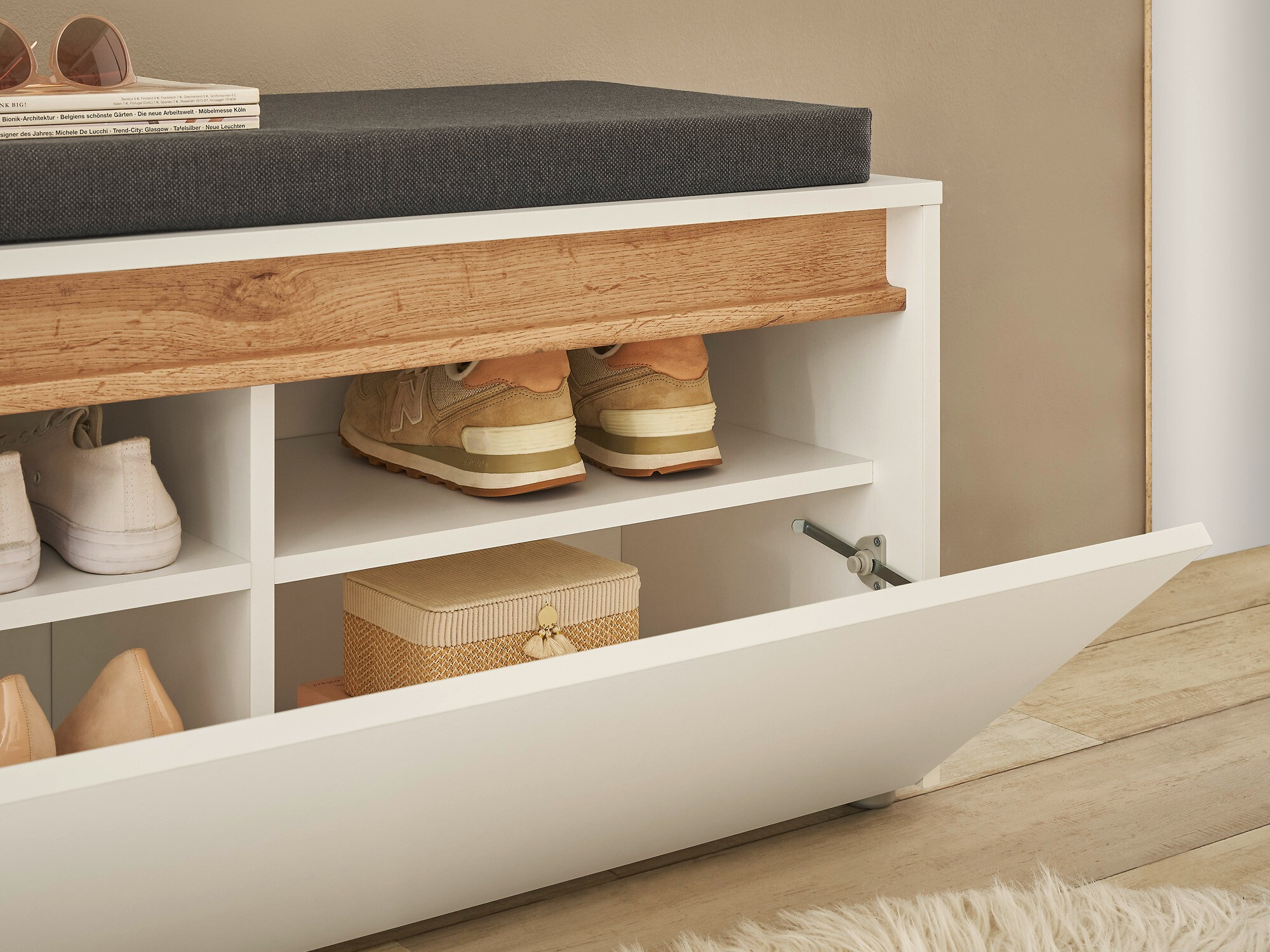 Schoenenkast Elbsori 164 (Wit)