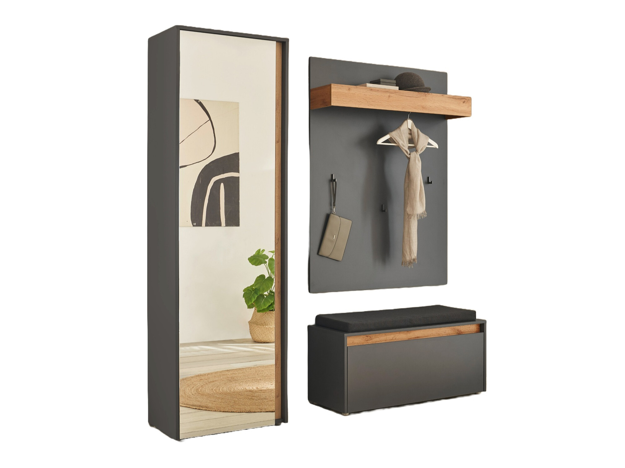 Gangmeubelset Elbsori 167 (Antraciet)