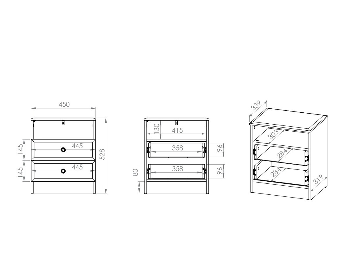 Nachtkastje Romlevo 103