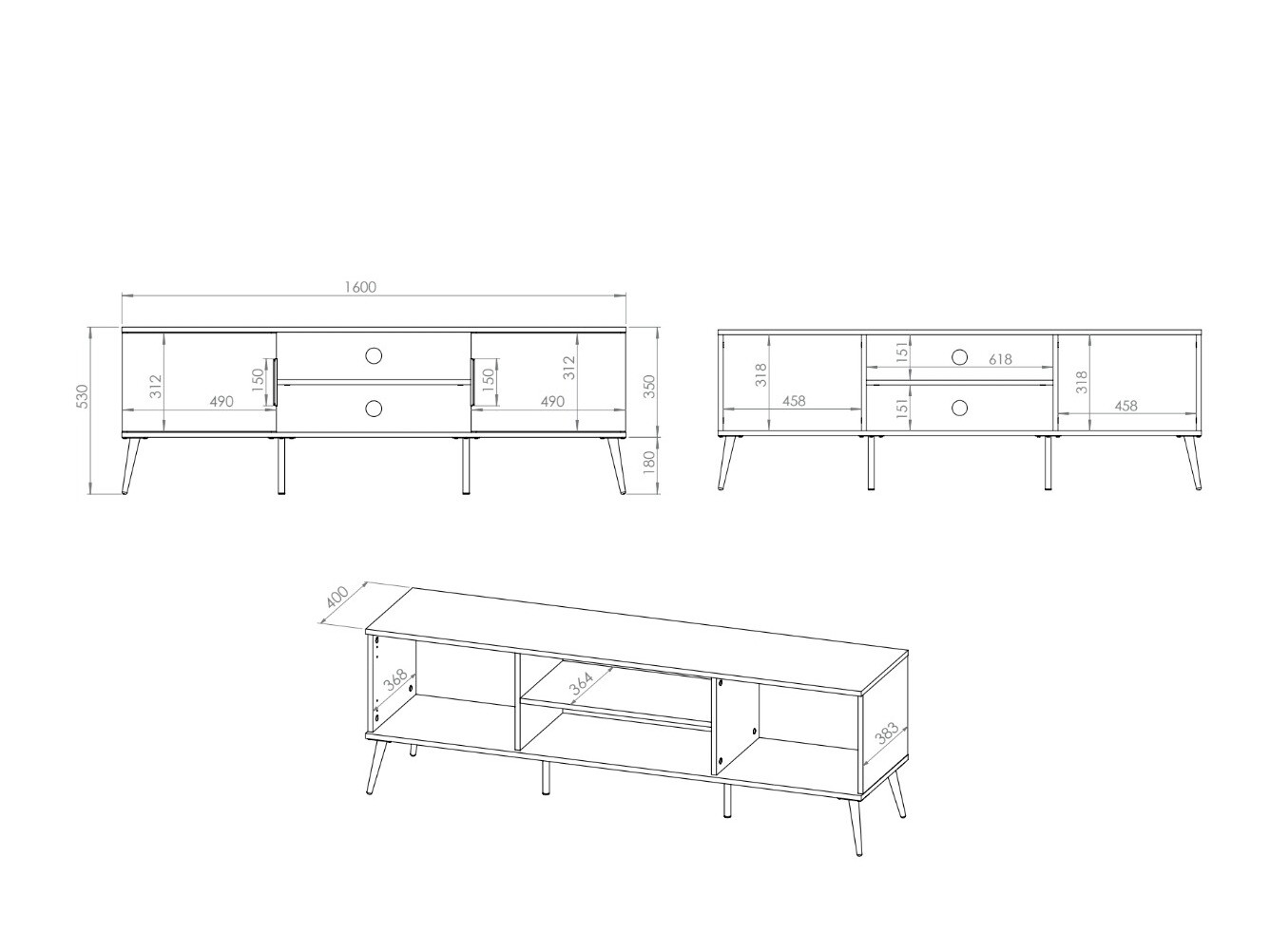 TV-meubel Odenovu 105