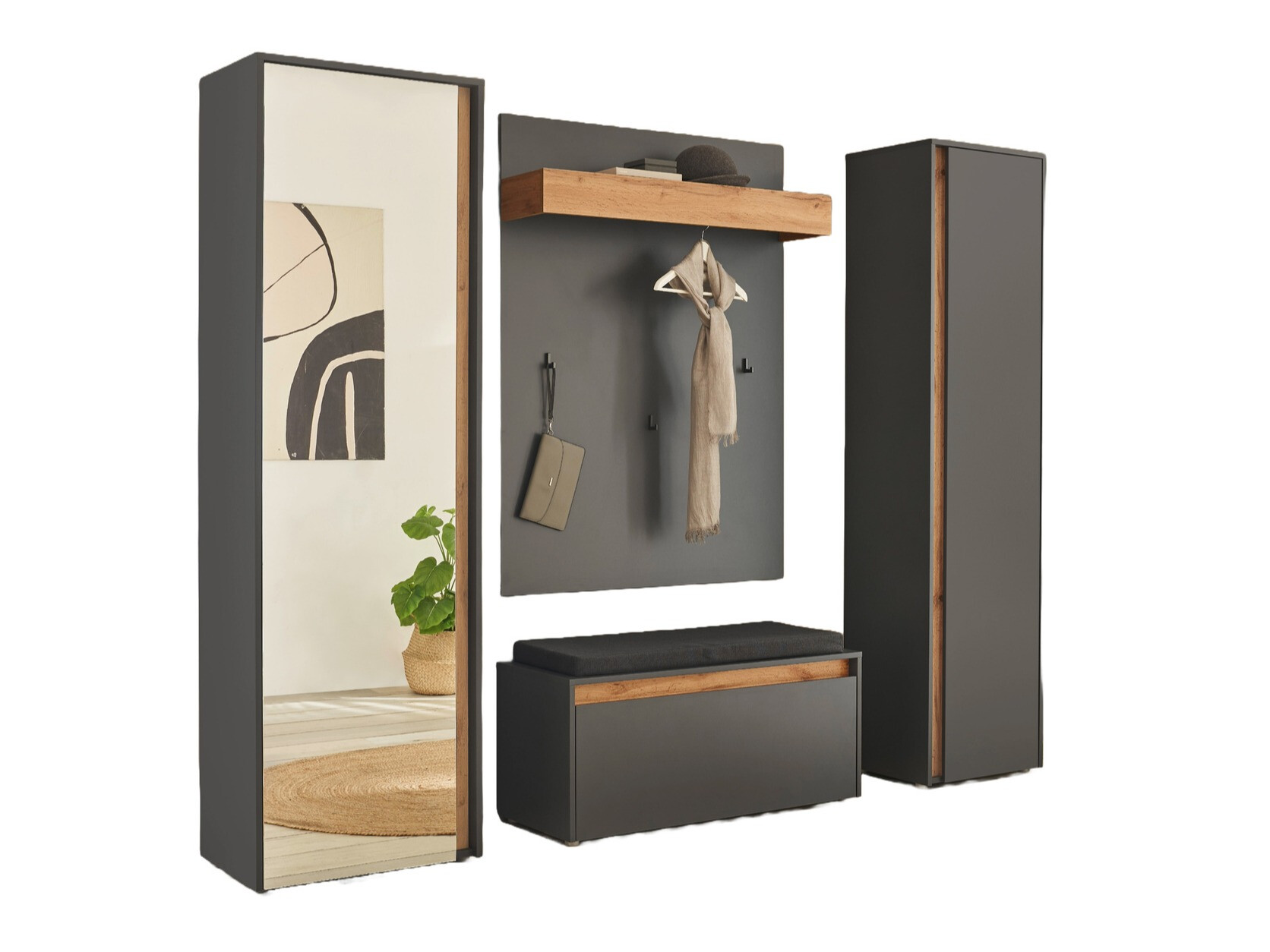 Gangmeubelset Elbsori 169 (Antraciet)