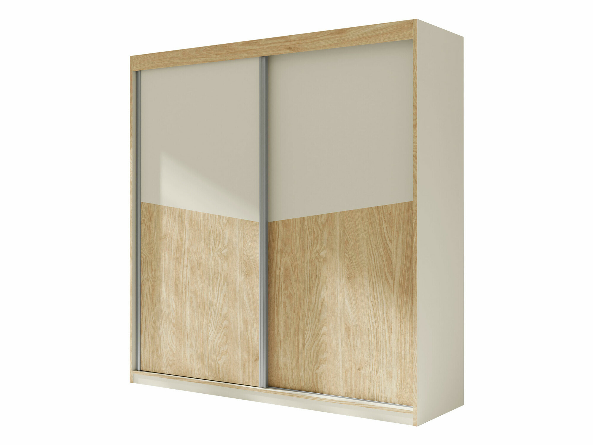 Kledingkast Tenreme 100 (Beige + Eiken)