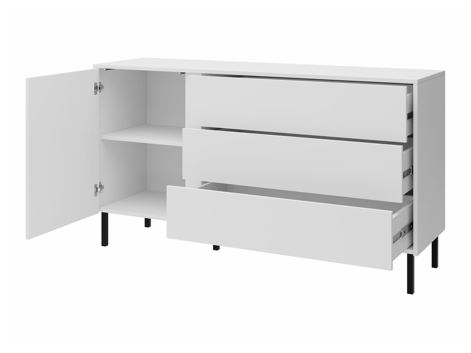 Woonkamerset Lumiri 108 (Eiken + Zwart)