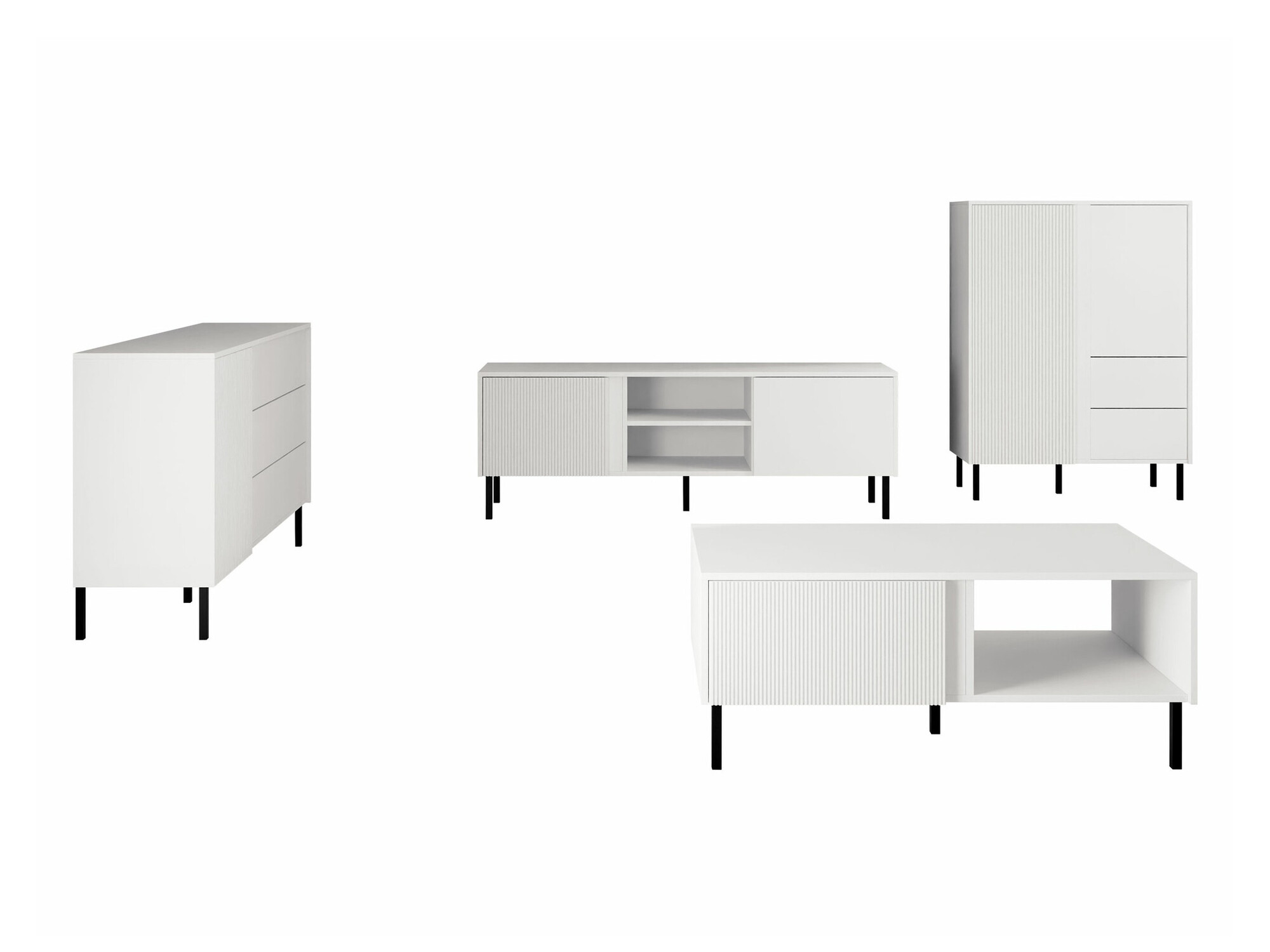 Woonkamerset Lumiri 108 (Wit)