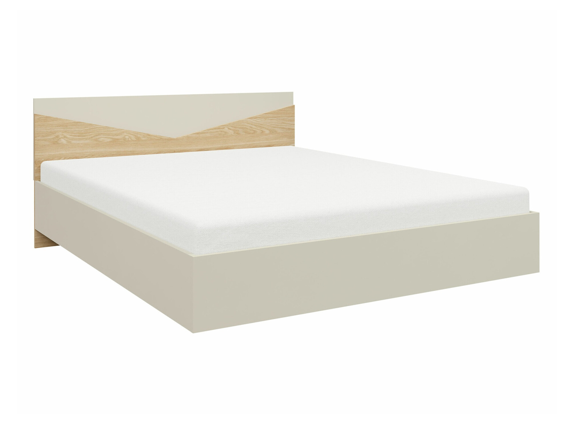 Bed Tenreme 107 (Beige + Eiken)