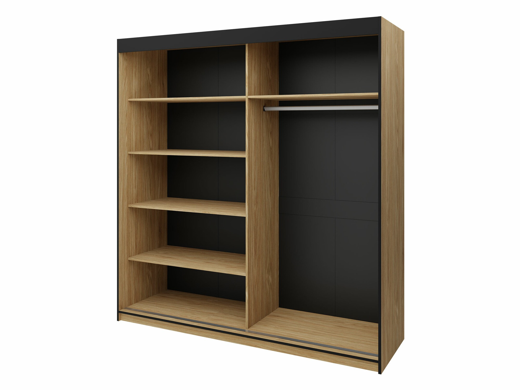 Slaapkamer set Tenreme 108 (Eiken + Zwart)