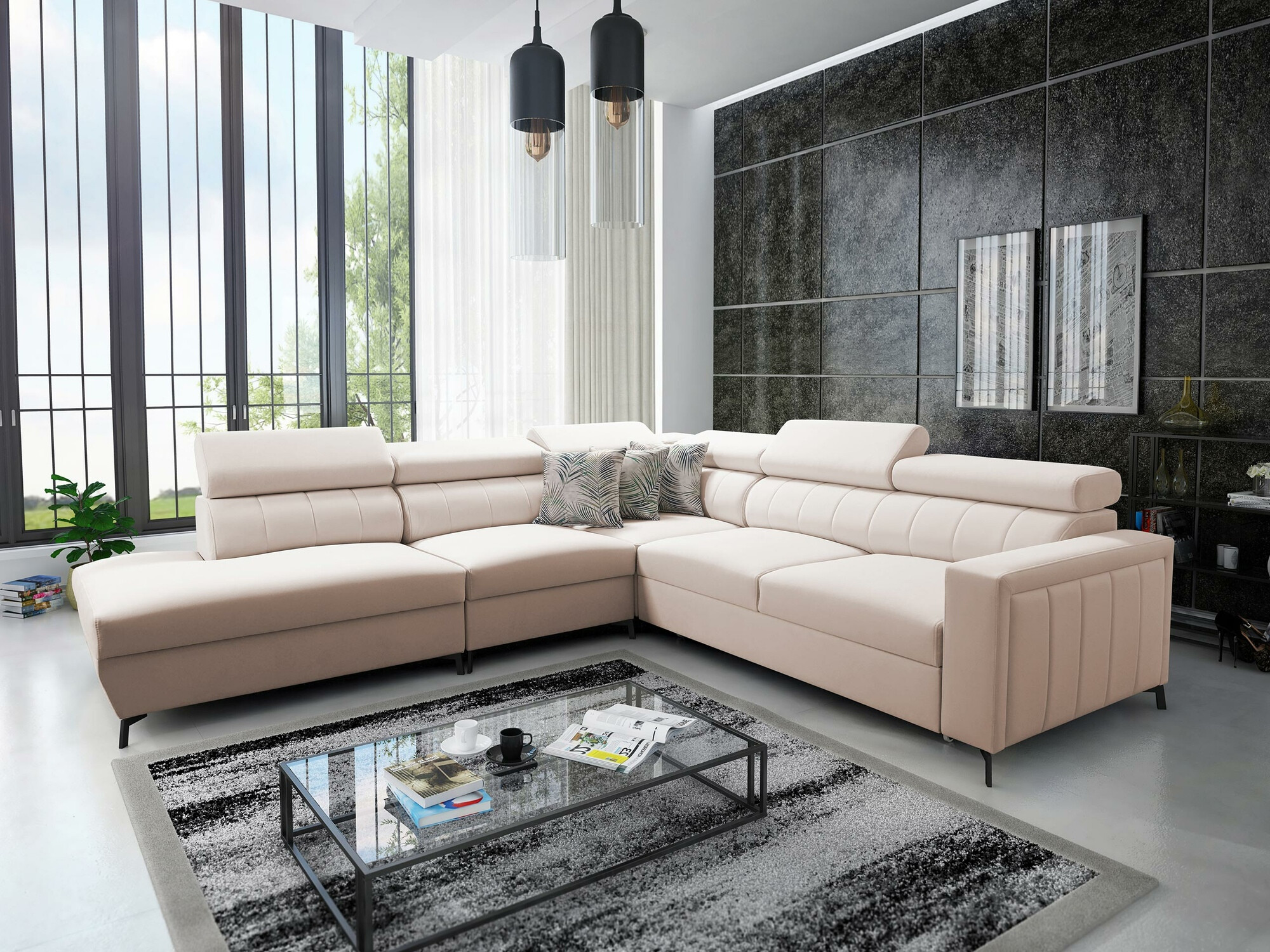 Hoekbank Sarasota 156 (Mono 231 + Botanical 36)