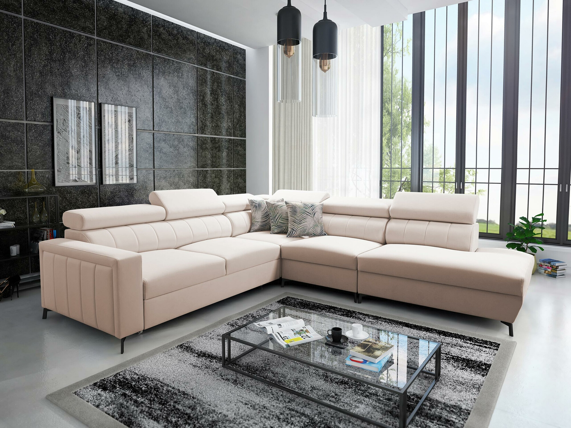 Hoekbank Sarasota 156 (Mono 231 + Botanical 36)