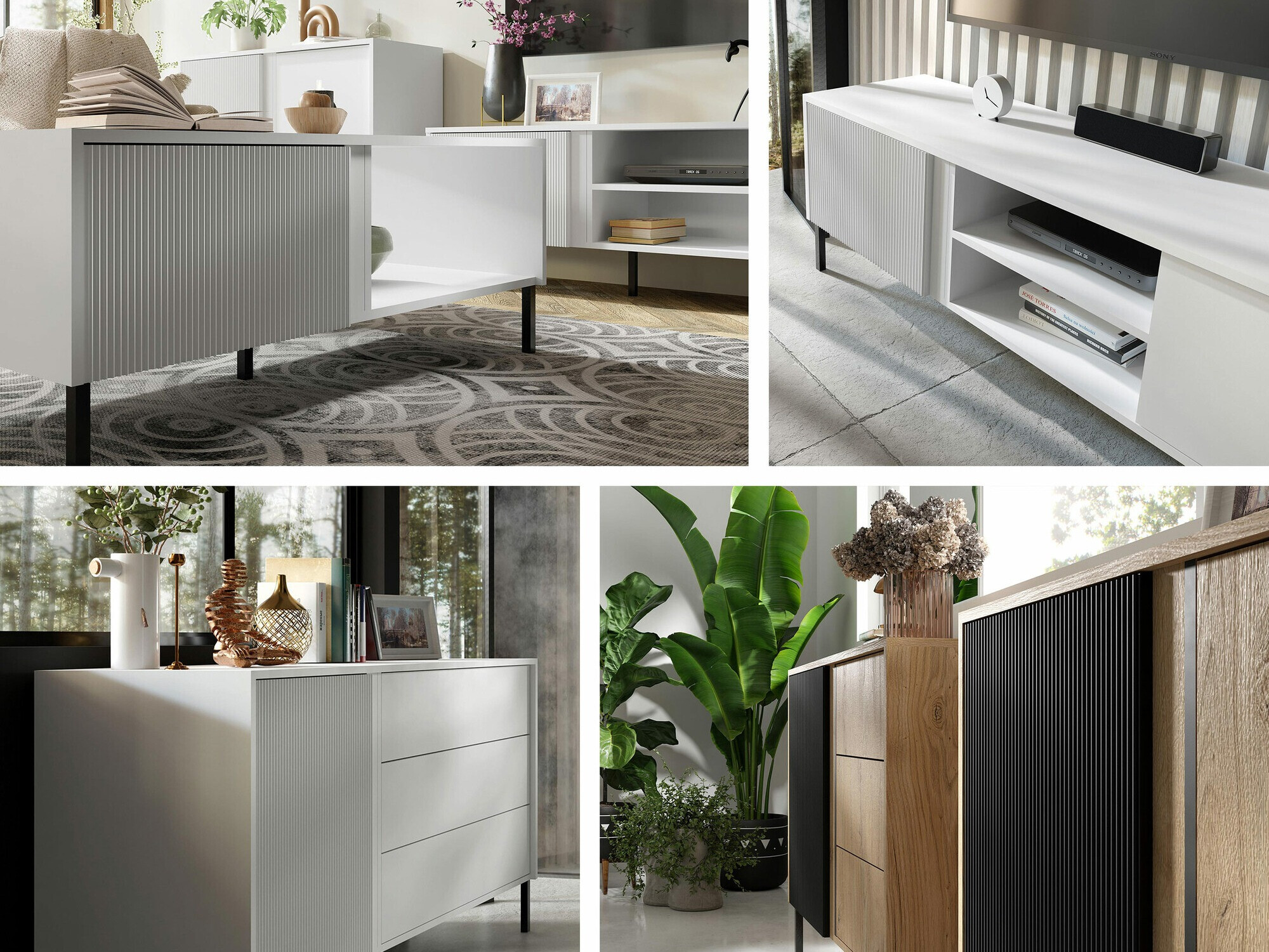 TV-meubel Lumiri 105 (Wit)