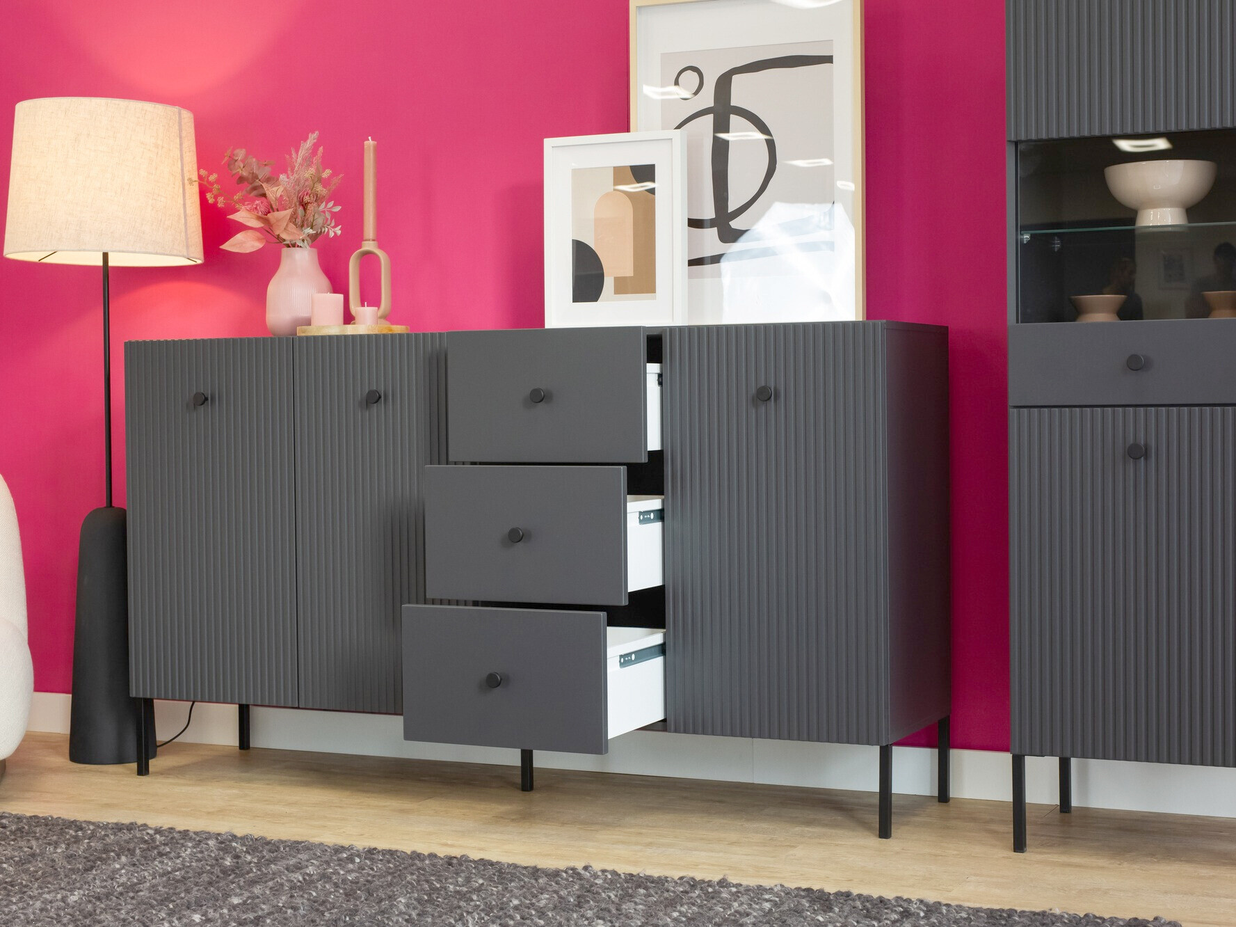 Ladekast Etliva 102 (Antraciet)