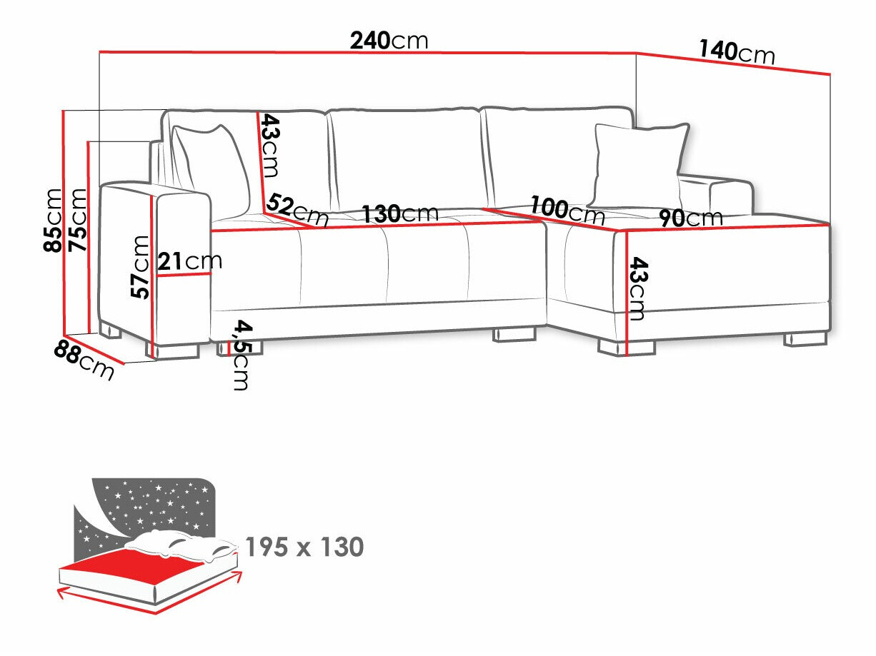Hoekbank Columbus 103
