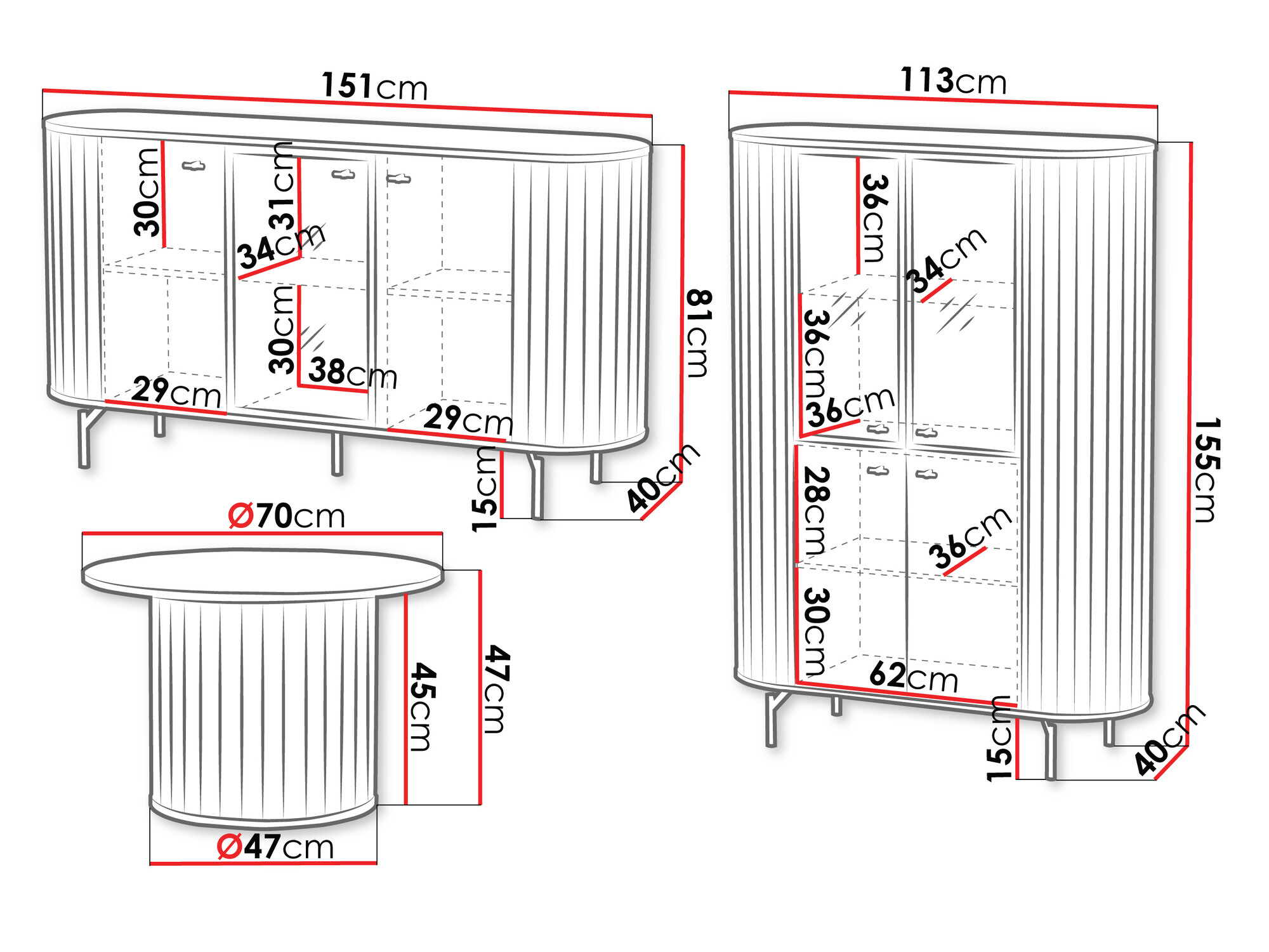 Woonkamerset Novmono 120