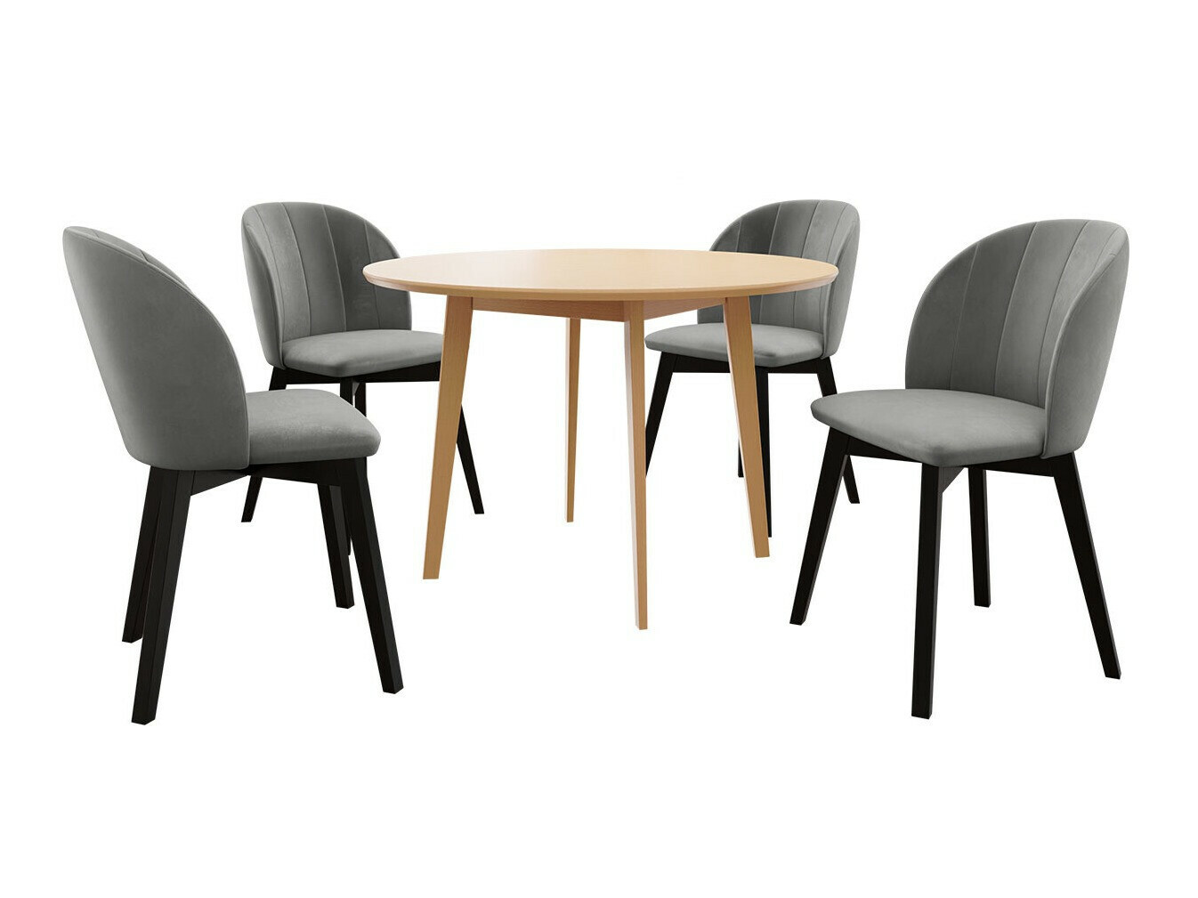 Eetkamerset Racine 136 (Bruin)