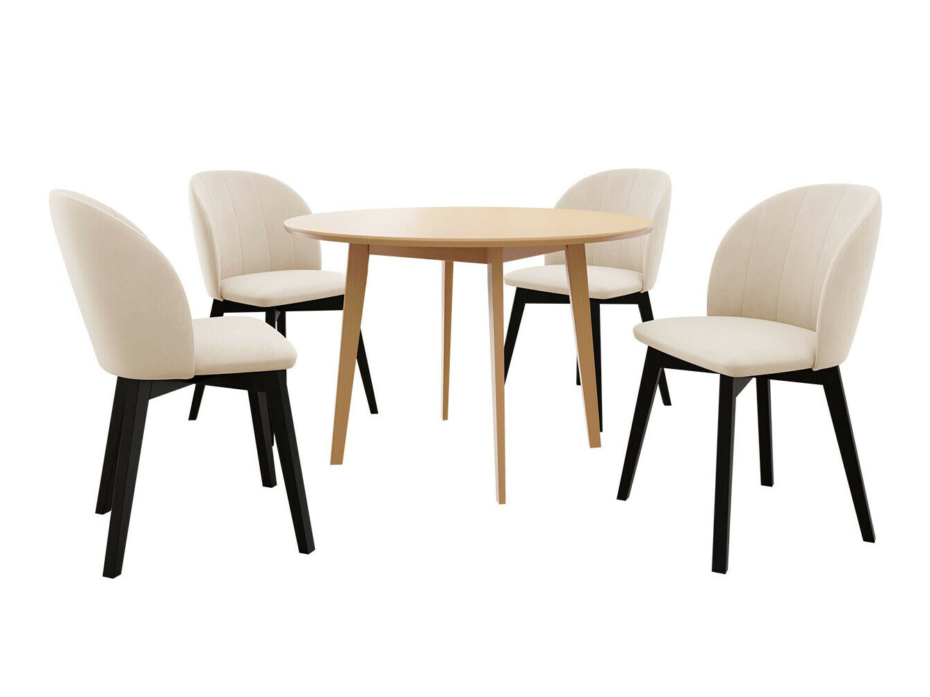 Eetkamerset Racine 136 (Bruin)