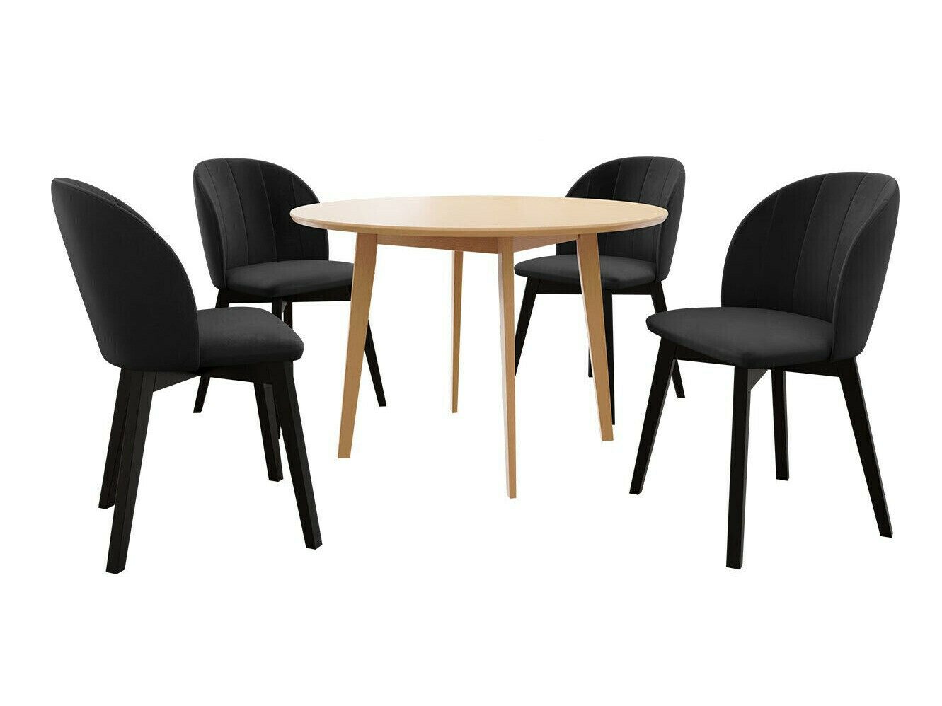 Eetkamerset Racine 136 (Bruin)