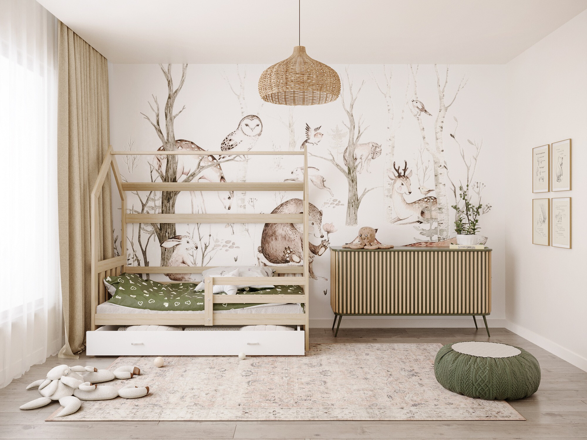 Bed Aurora 123 (Grenen)