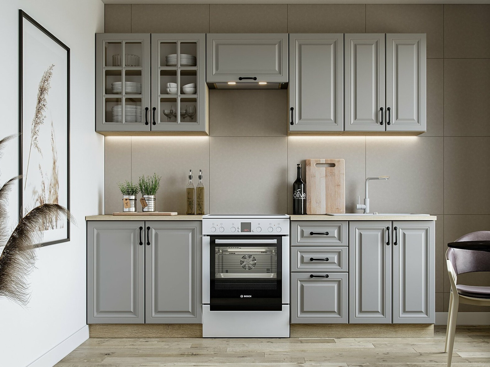 Keukenset Houston 1877 (Grijs)