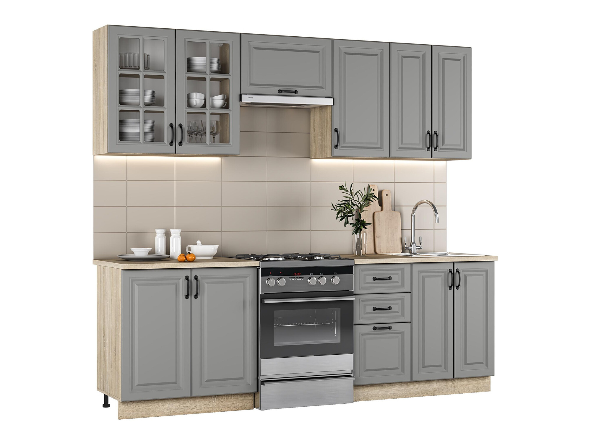 Keukenset Houston 1877 (Grijs)