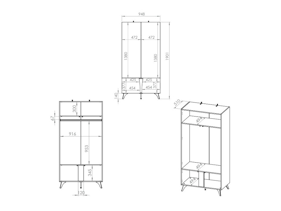 Kledingkast Verenoa 100