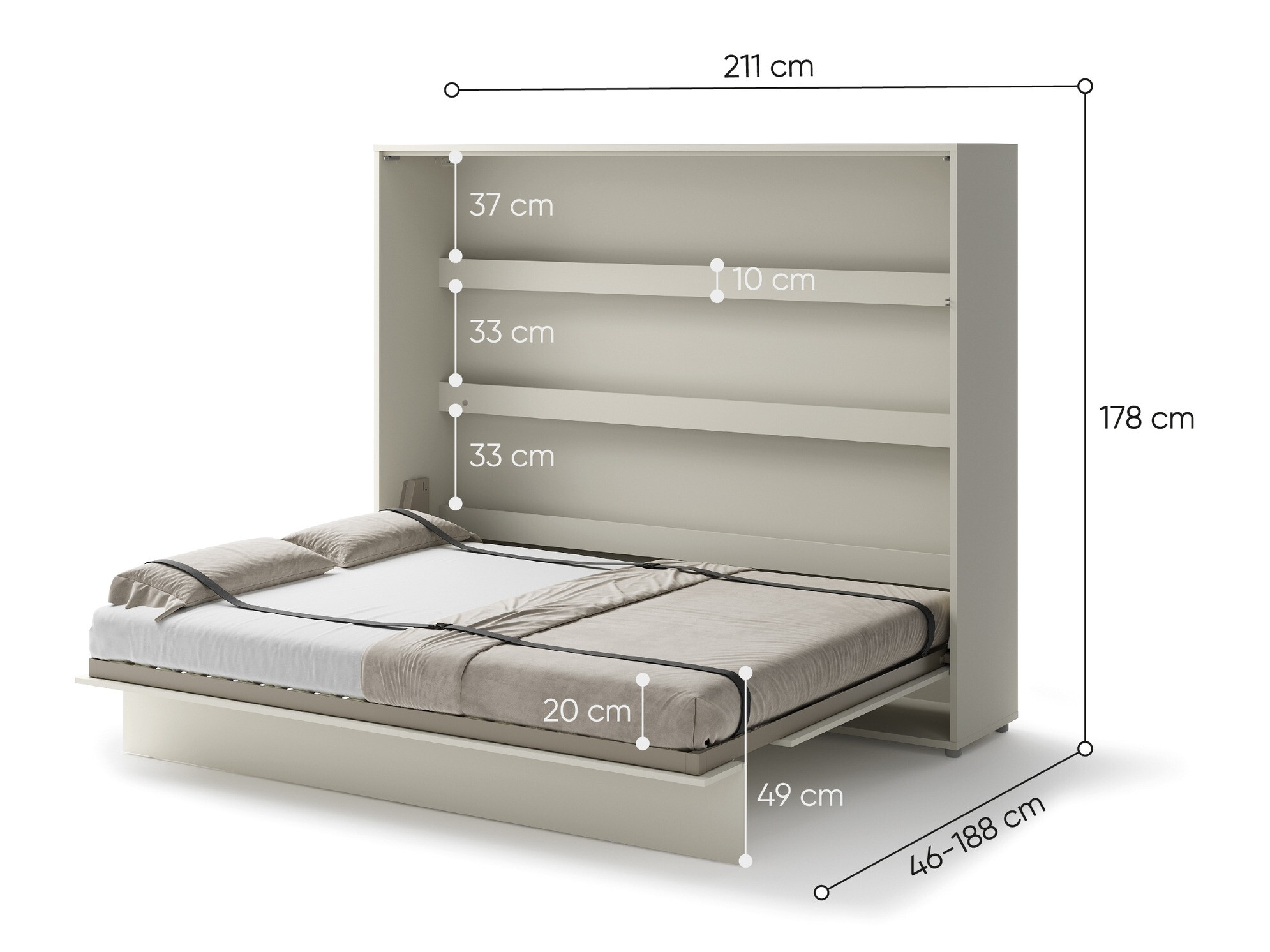 Muurbed Concept Pro Lenart Levfere 115 (Kasjmier)