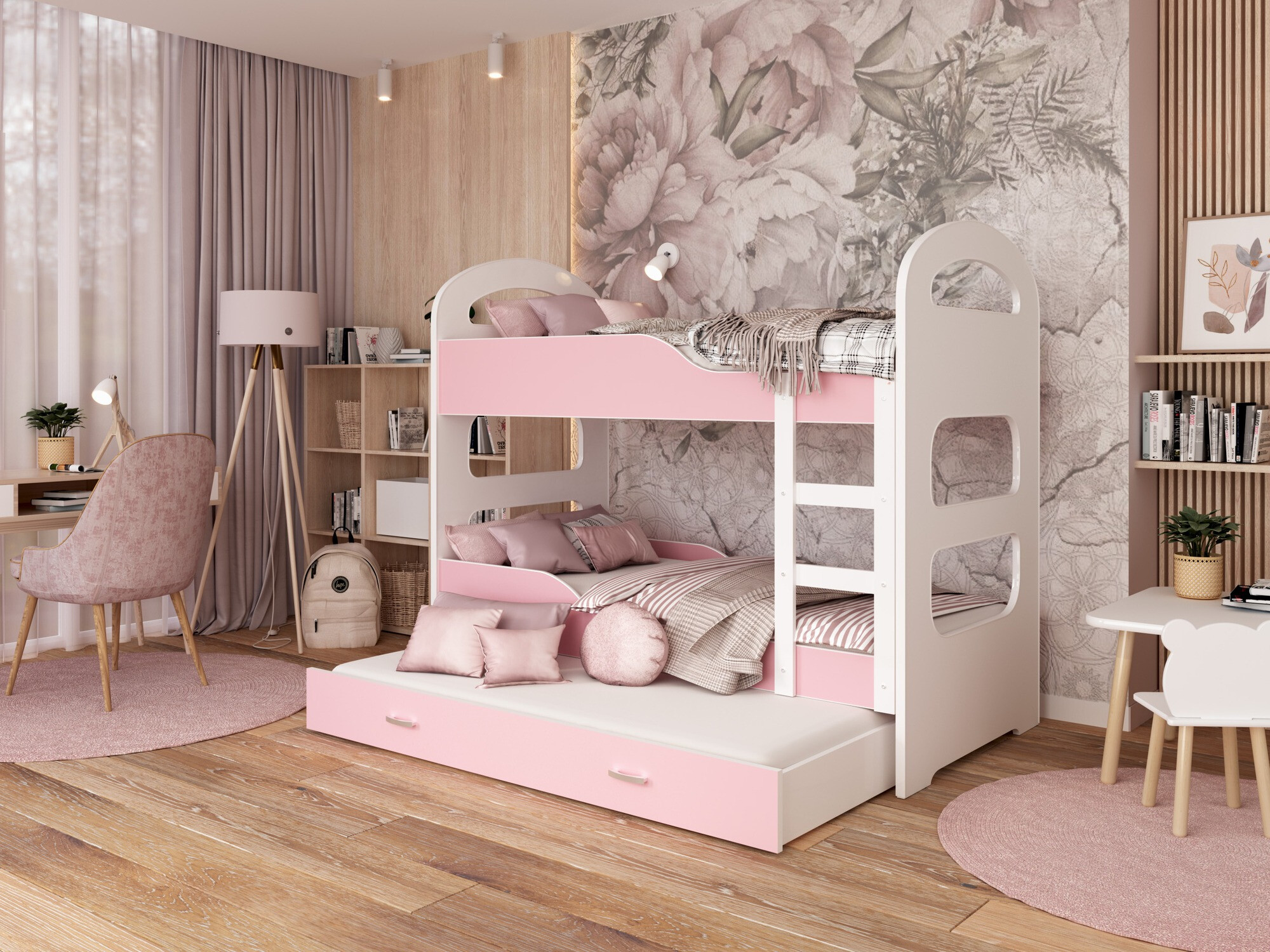 Stapelbed Aurora 115 (Roze)