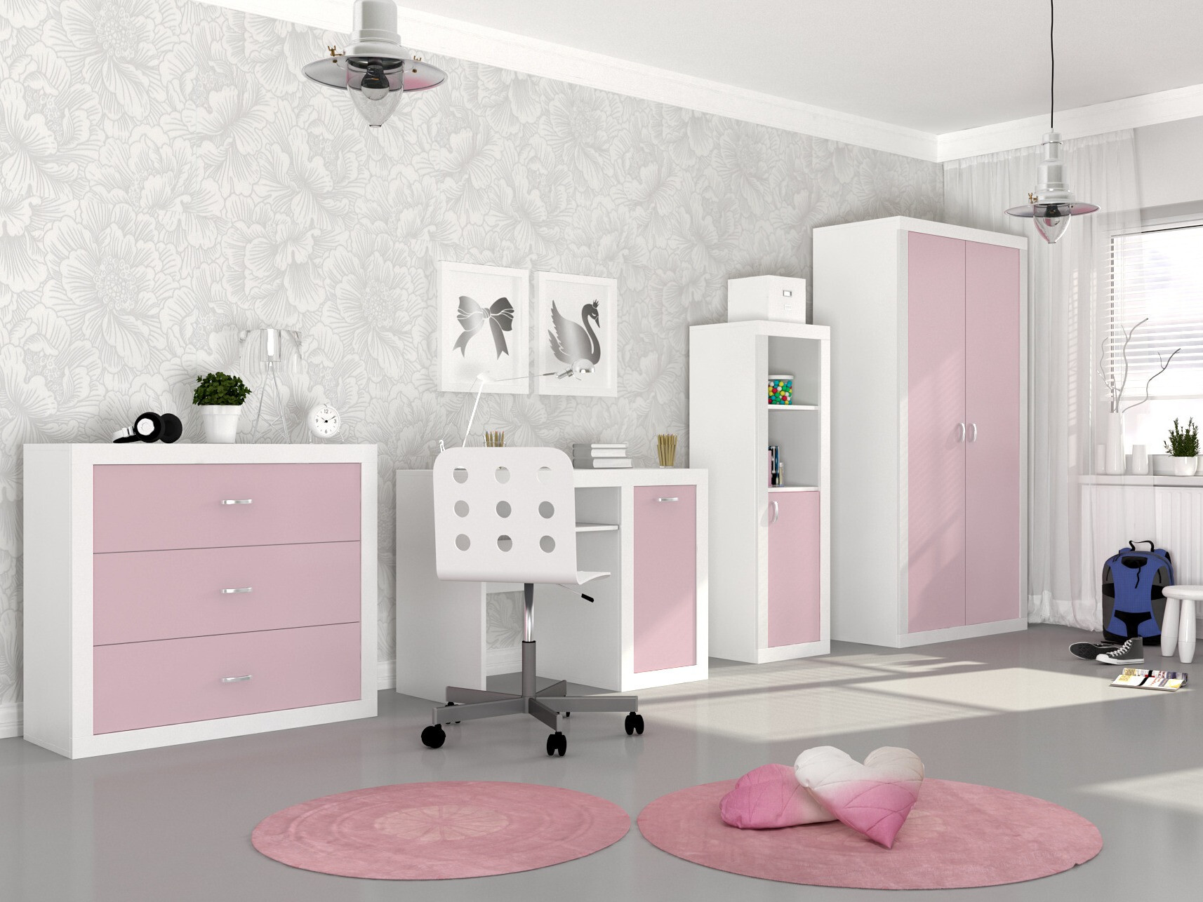 Bureau Tentive 102 (Wit + Roze)
