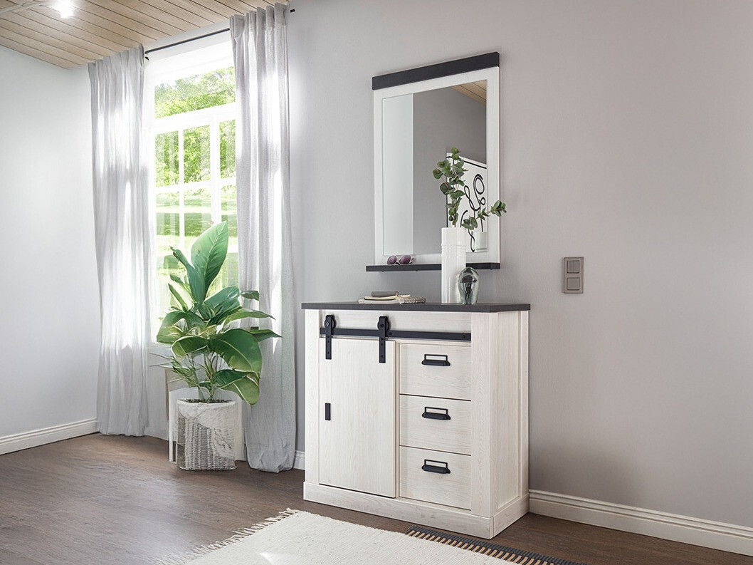 Gangmeubelset Cirtale 129 (Gebleekt grenen + Antrahite)