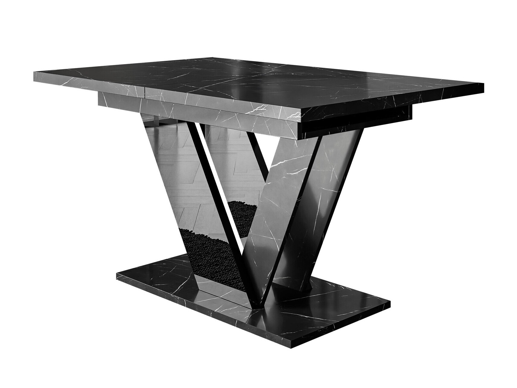 Tafel Violium (Zwart marmer)