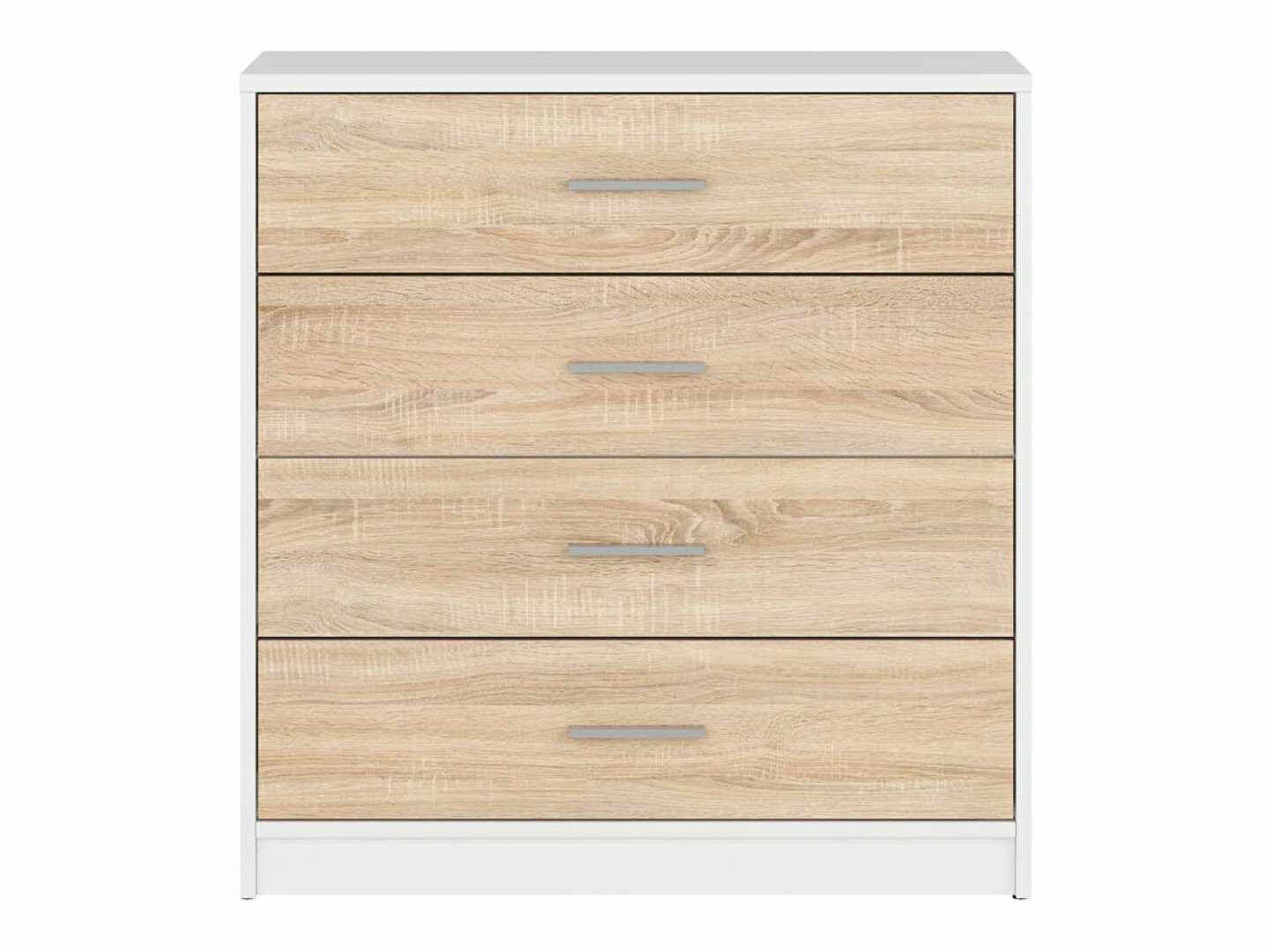 Ladekast Novsore 101 (Wit + Sonoma eik)
