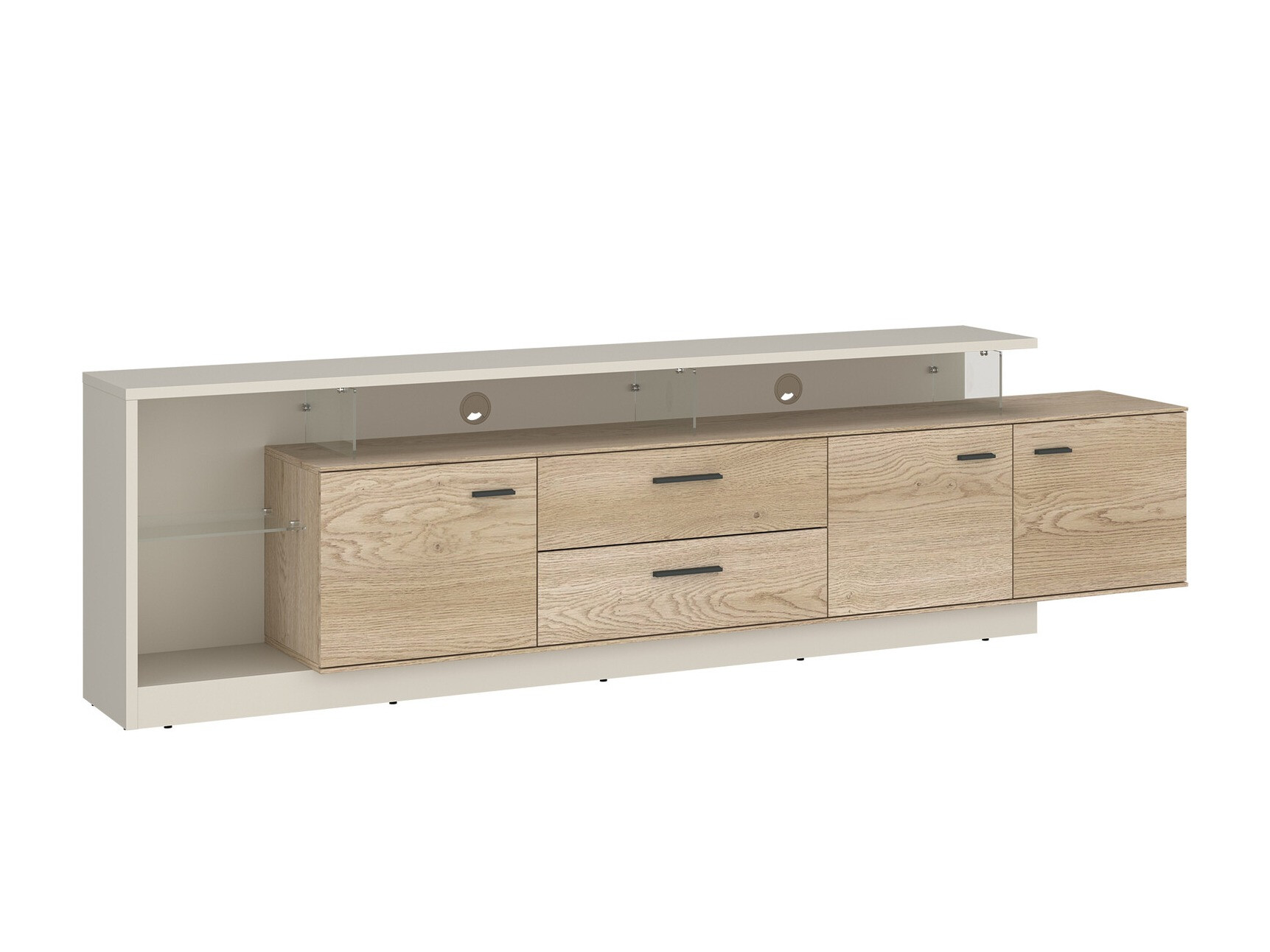 TV-meubel Ontario 138 (Kasjmier + Sonoma eik)