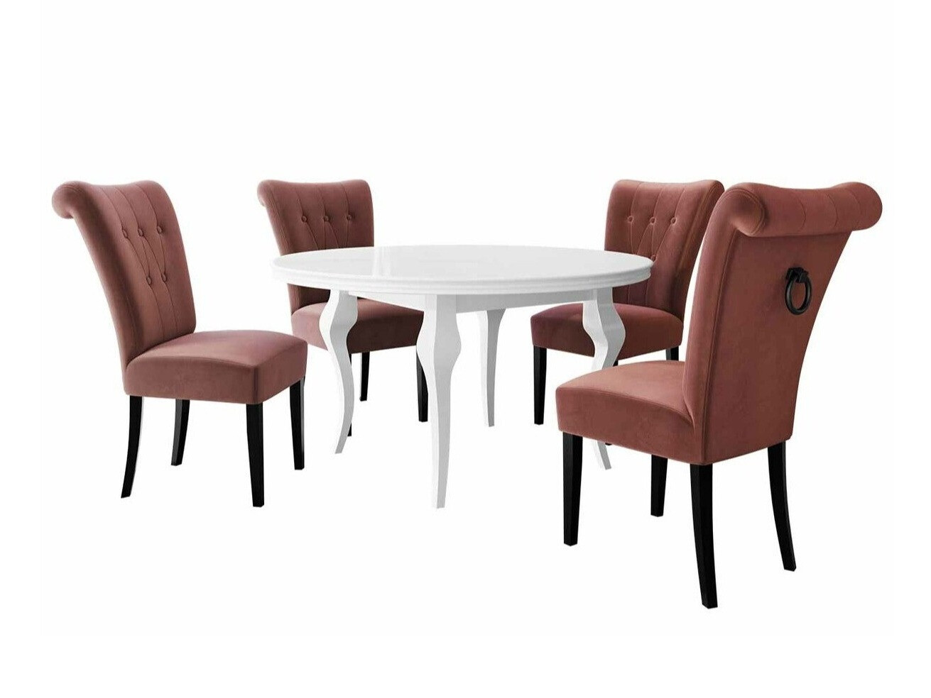 Eetkamerset Racine 143 (Zwart)