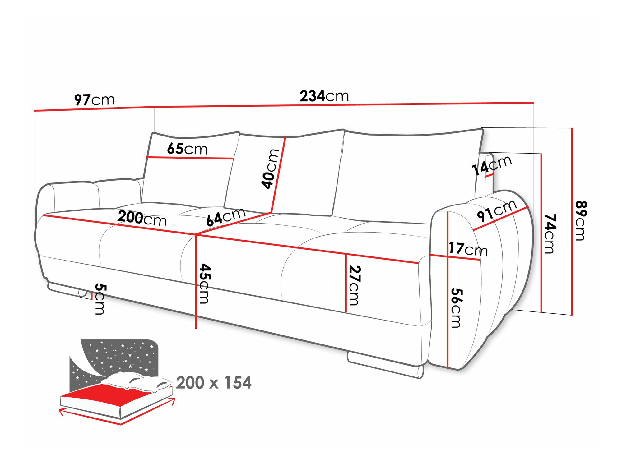 Slaapbank Camden 103 (Velo 621)