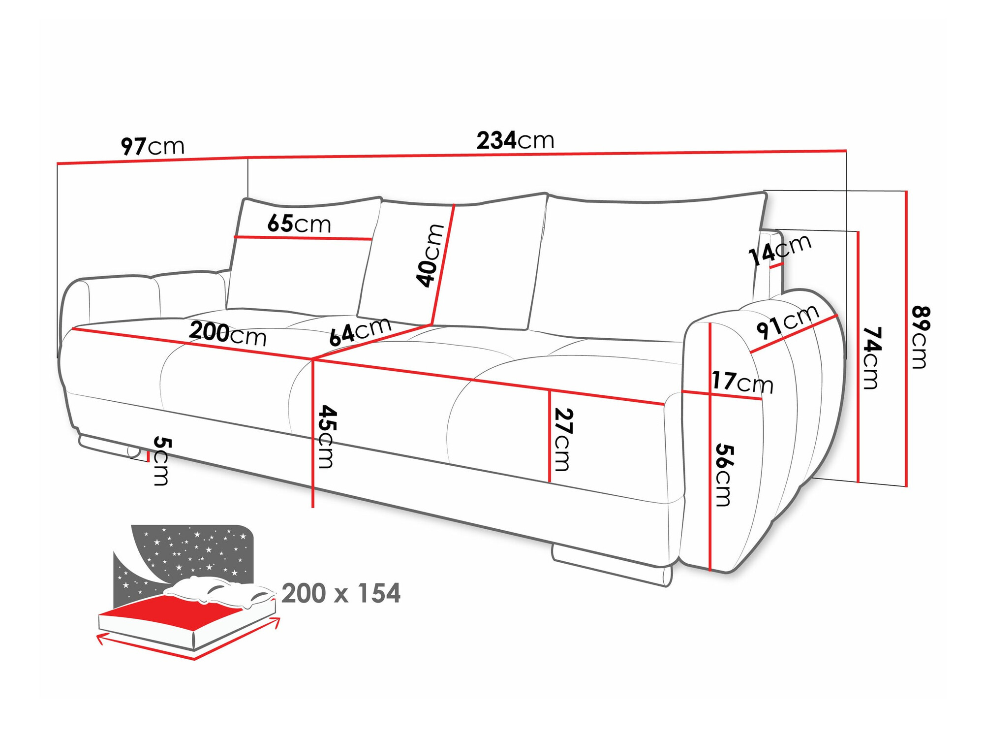 Slaapbank Signis III (Velo 627)