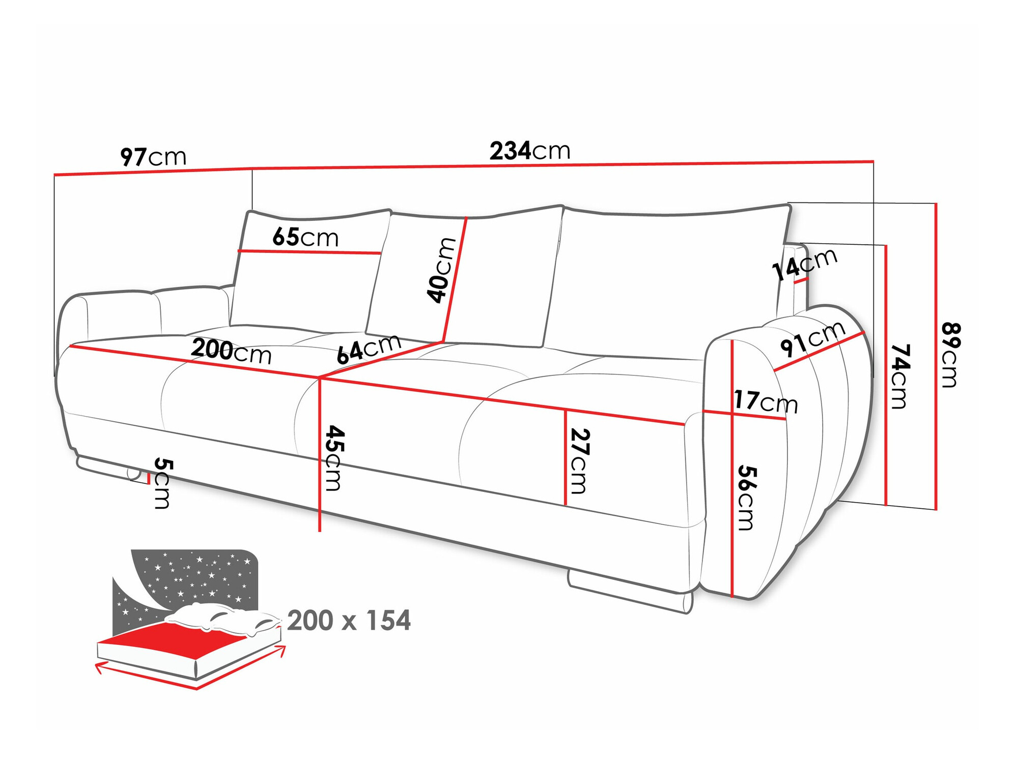 Slaapbank Signis III (Velo 635)