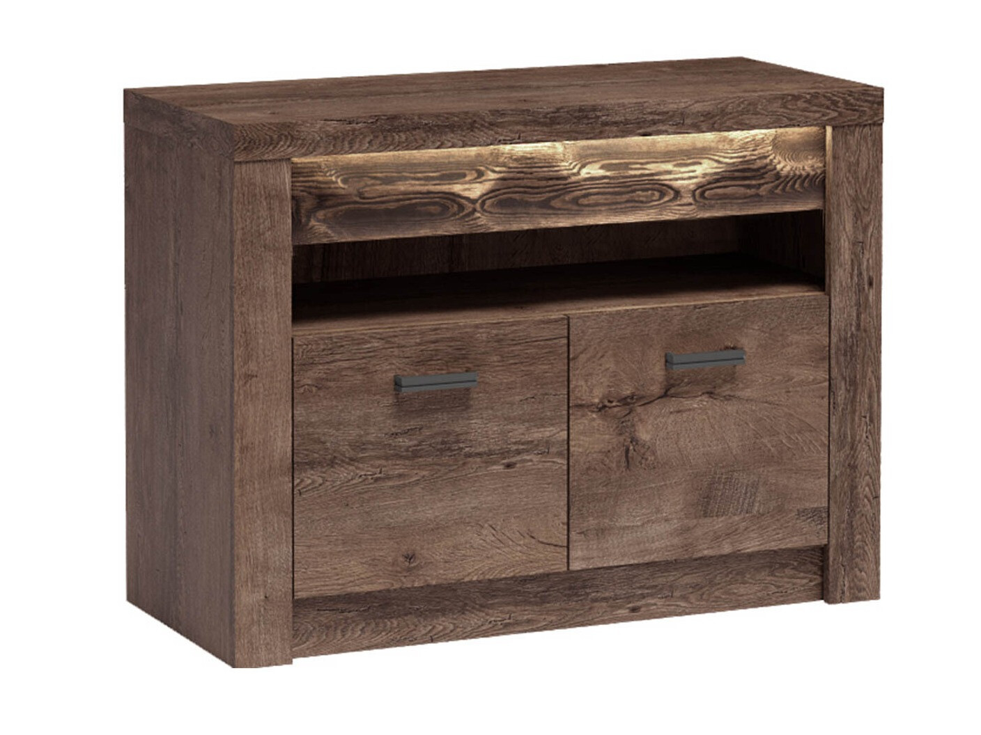 TV-meubel Serfeno 107 (Donker essen)