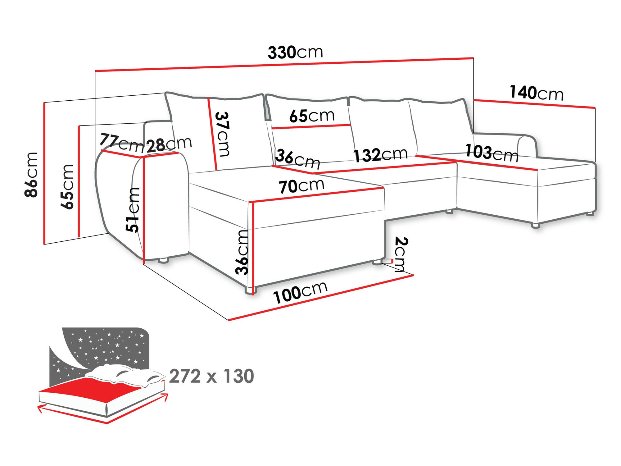 Hoekbank Memphis 149 (Lux 01)
