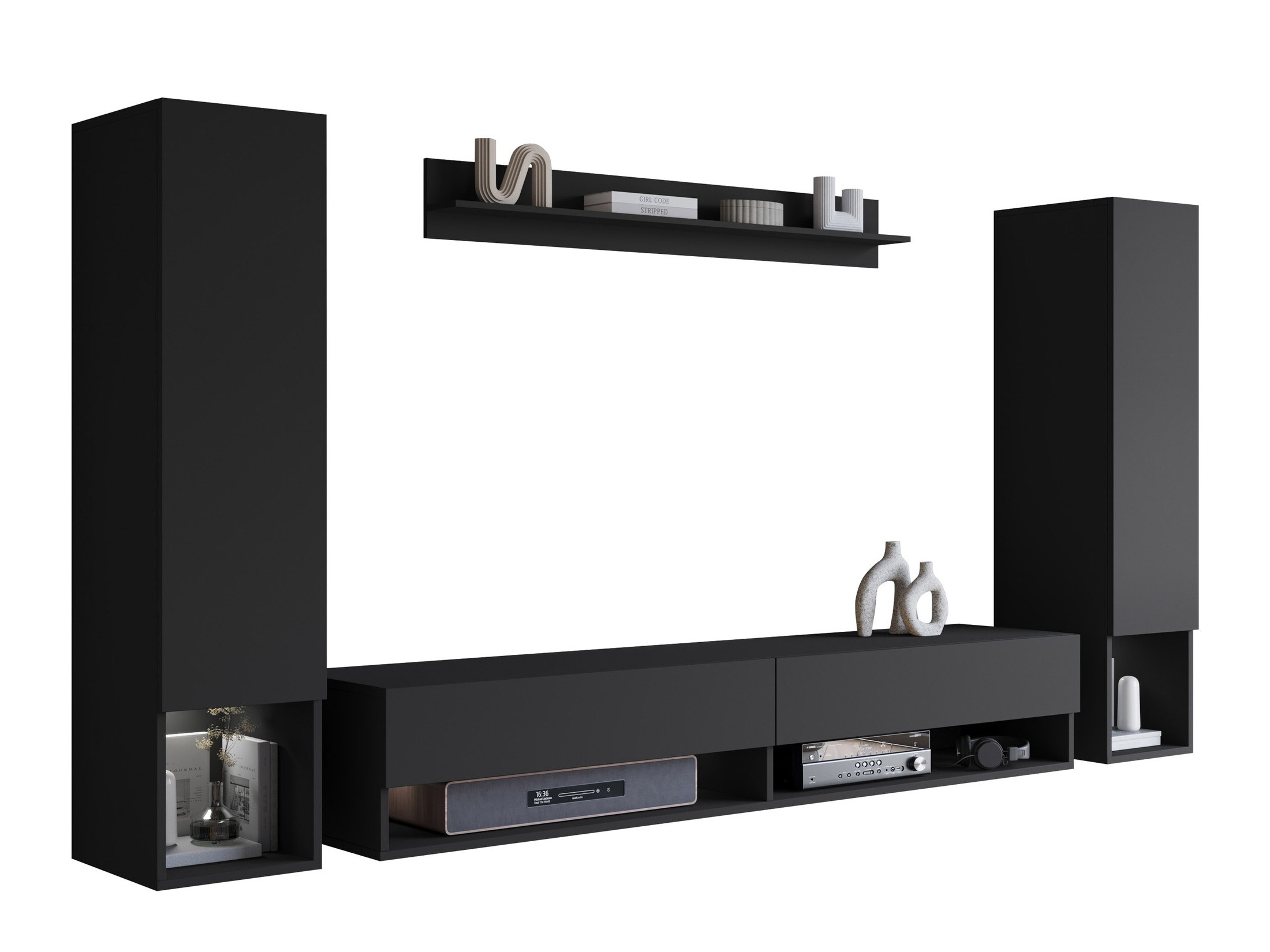 Woonkamerset Sarasota 176 (Grafiet)