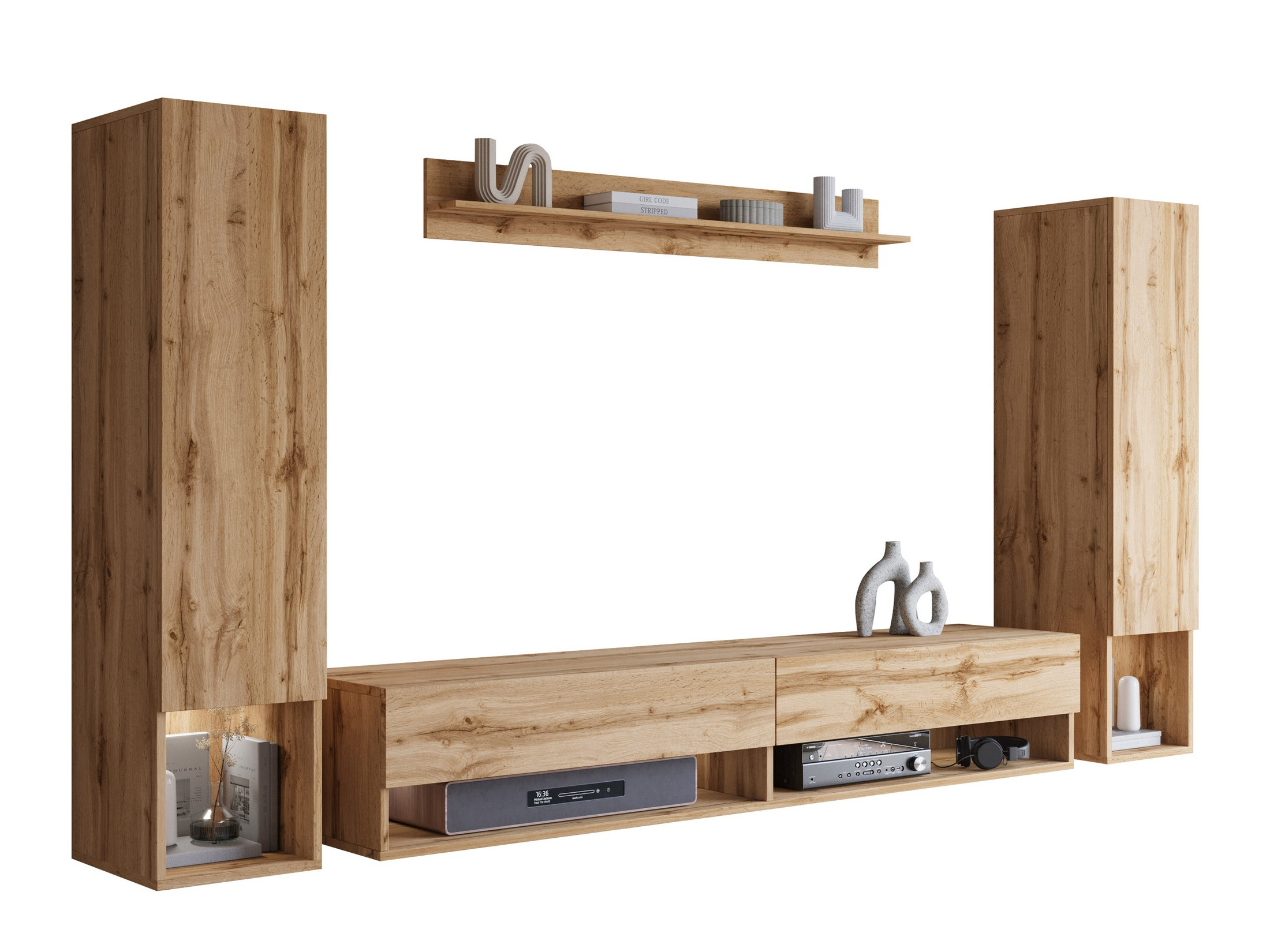 Woonkamerset Sarasota 176 (Wotan eik)