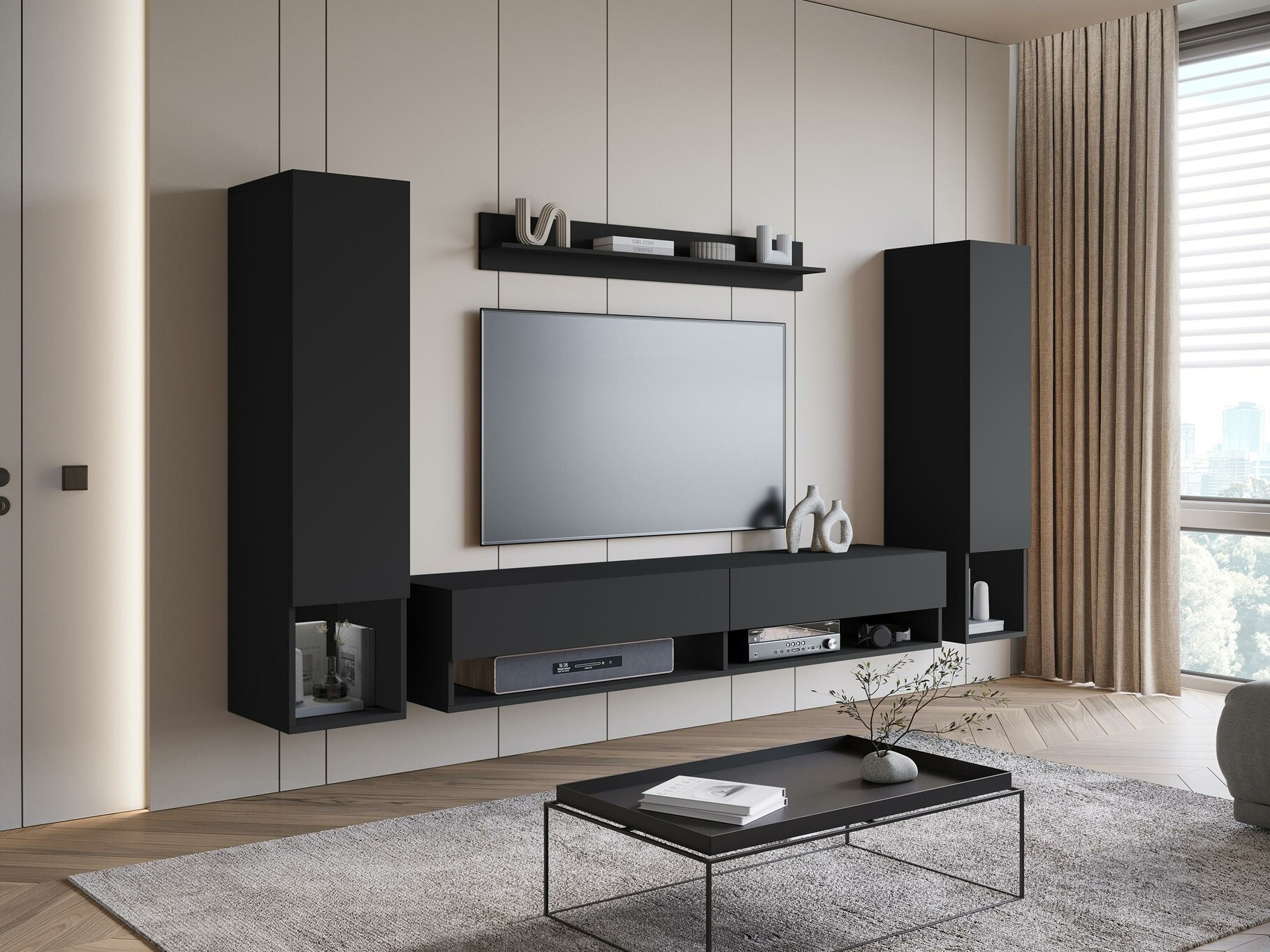 Woonkamerset Sarasota 176 (Grafiet)